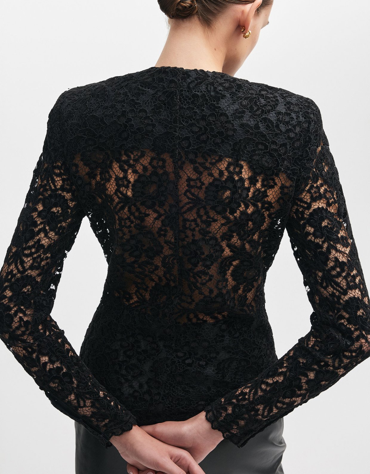 Nadia Rapti Lacer shirt black