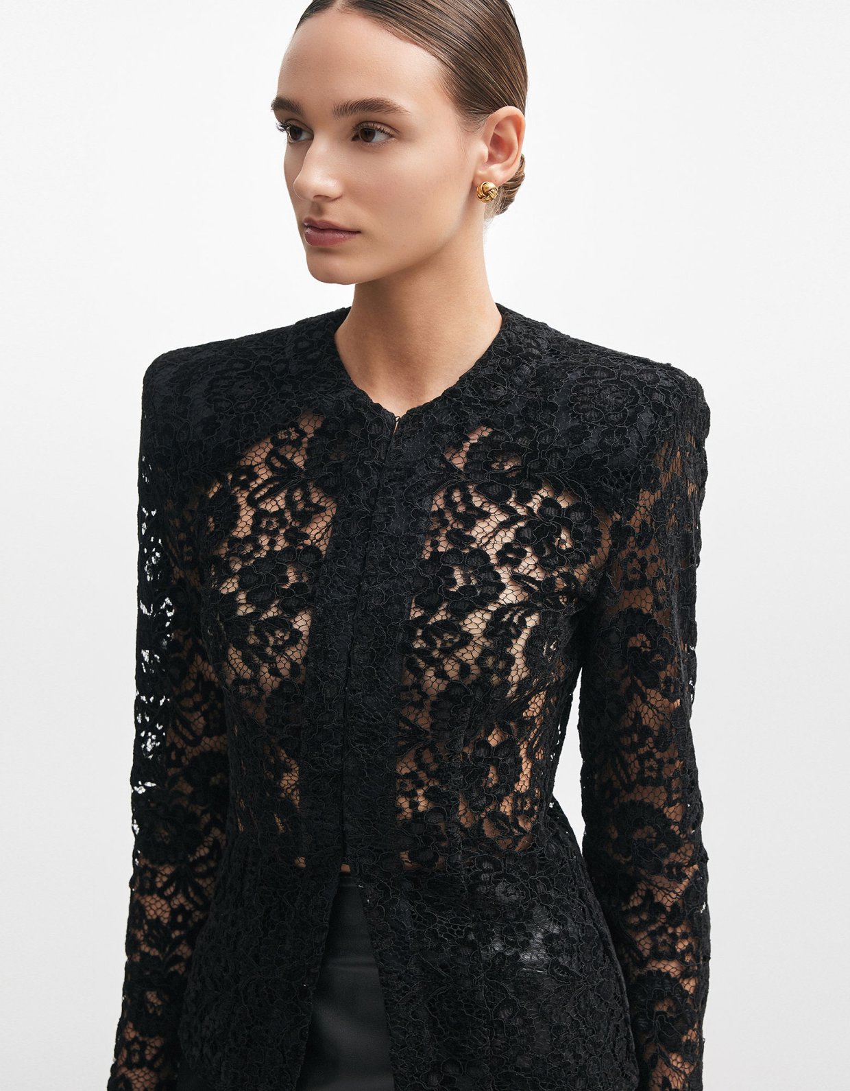 Nadia Rapti Lacer shirt black