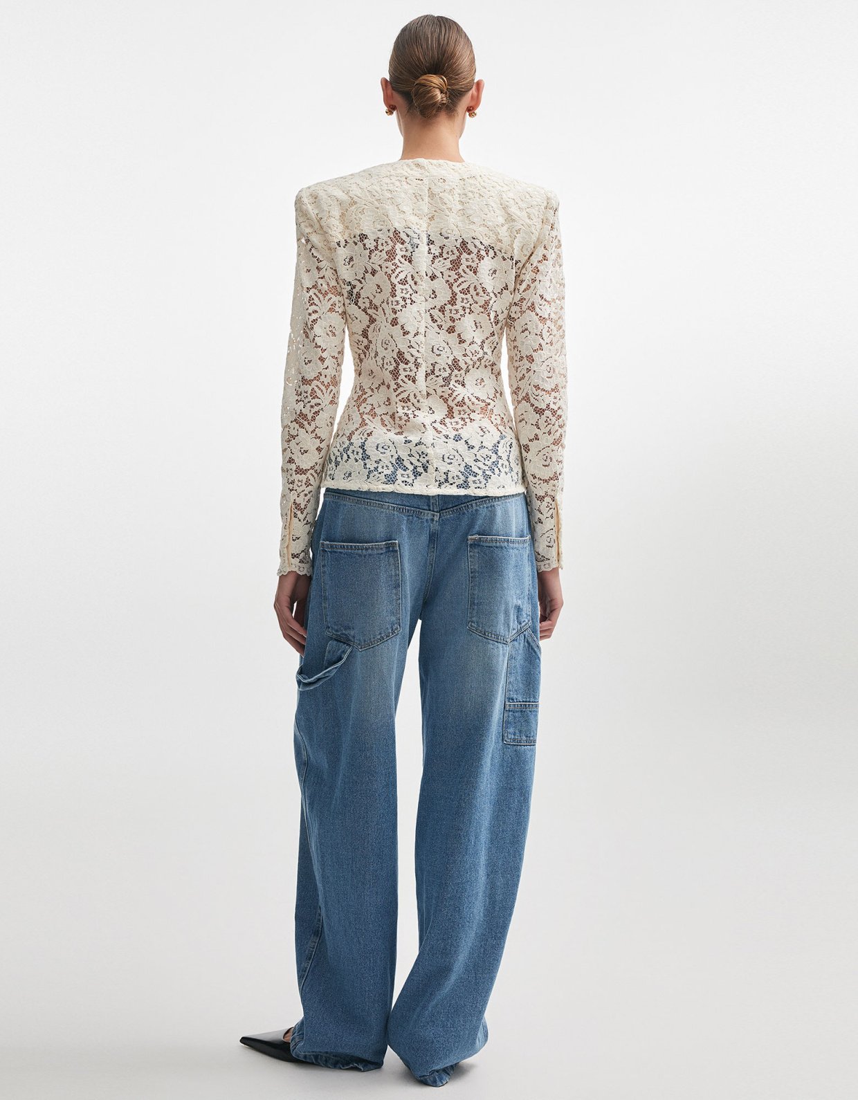 Nadia Rapti Lacer shirt ecru