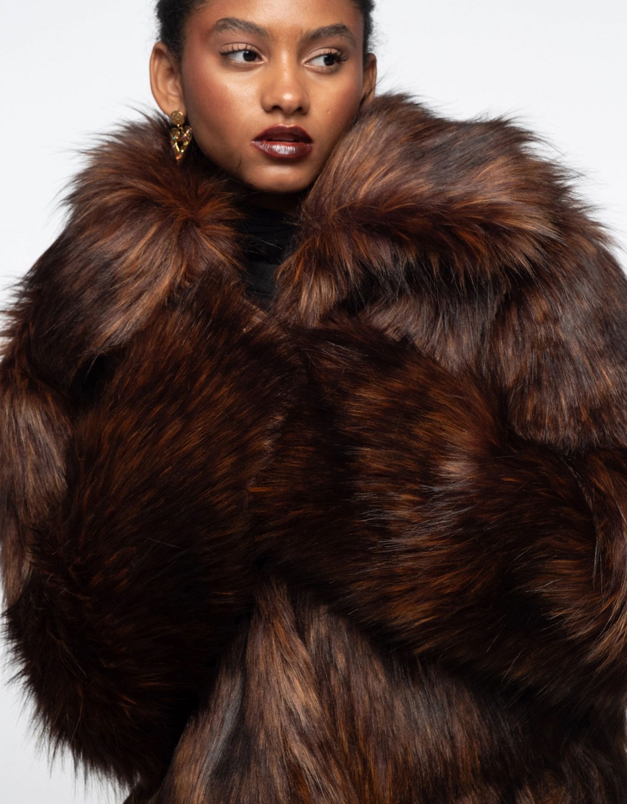 Peace and Chaos Lavish eco-fur coat faux fox