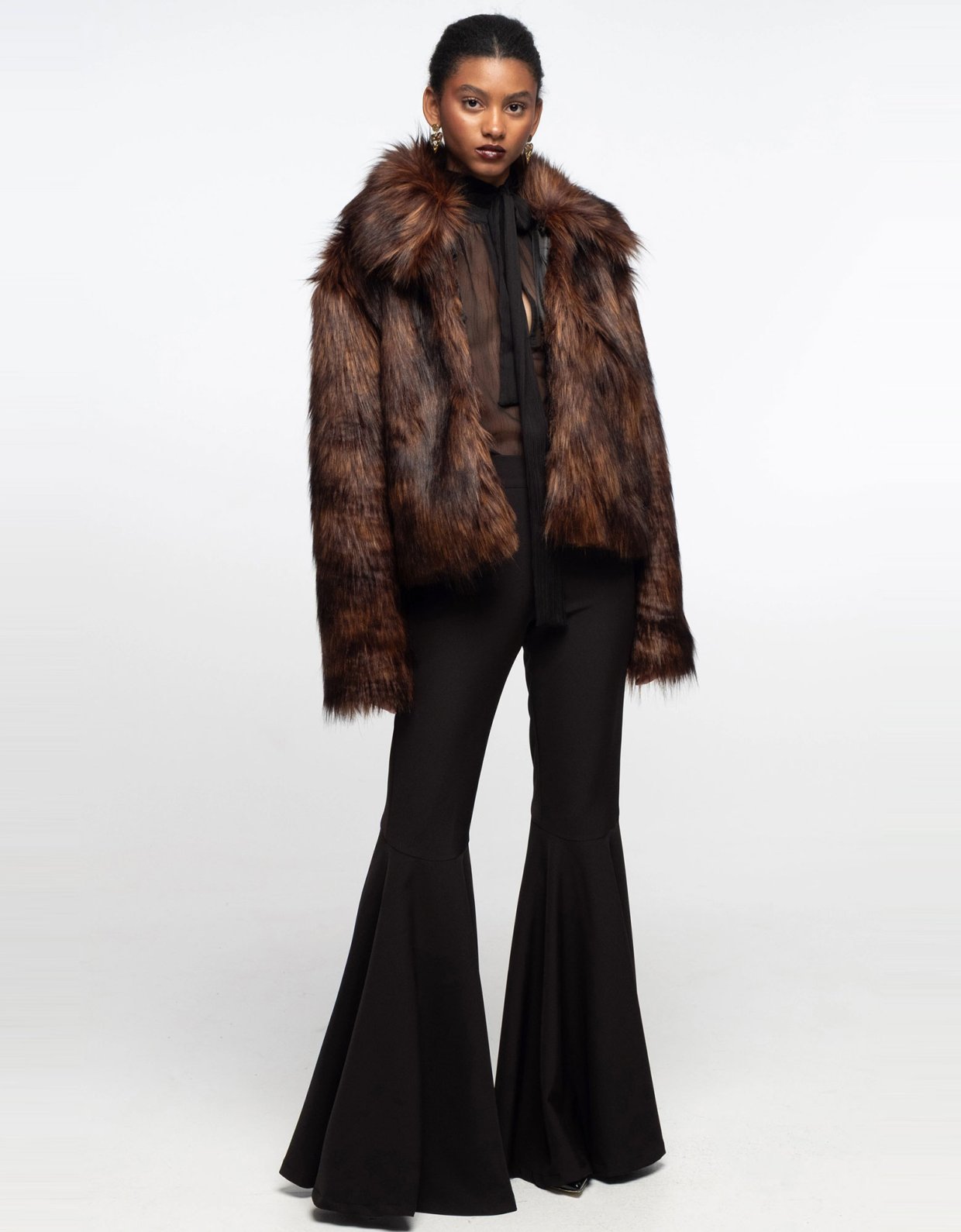 Peace and Chaos Lavish eco-fur coat faux fox