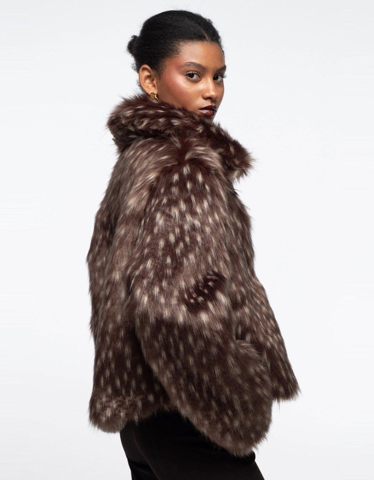 Peace and Chaos Lavish eco-fur coat faux lynks