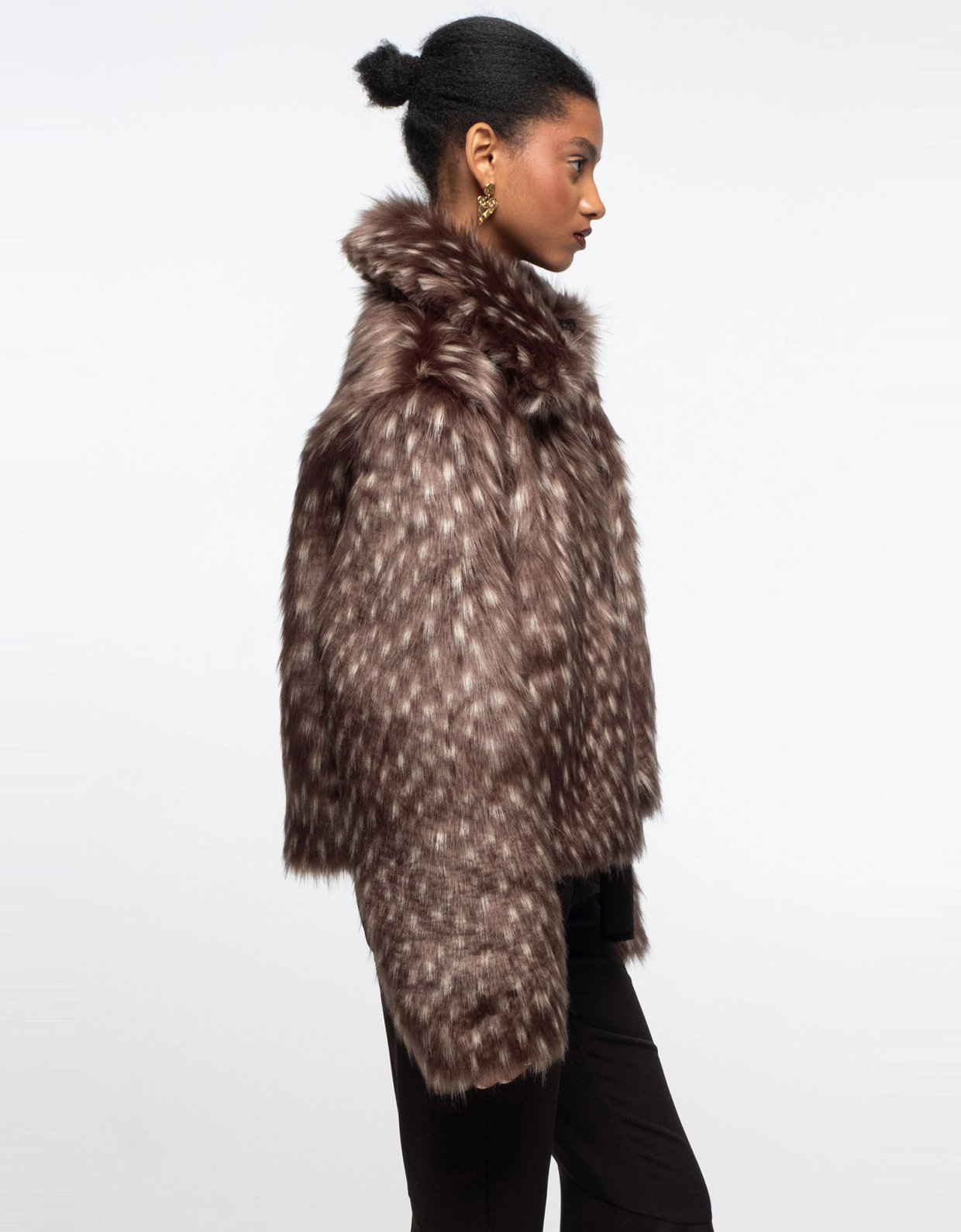 Peace and Chaos Lavish eco-fur coat faux lynks