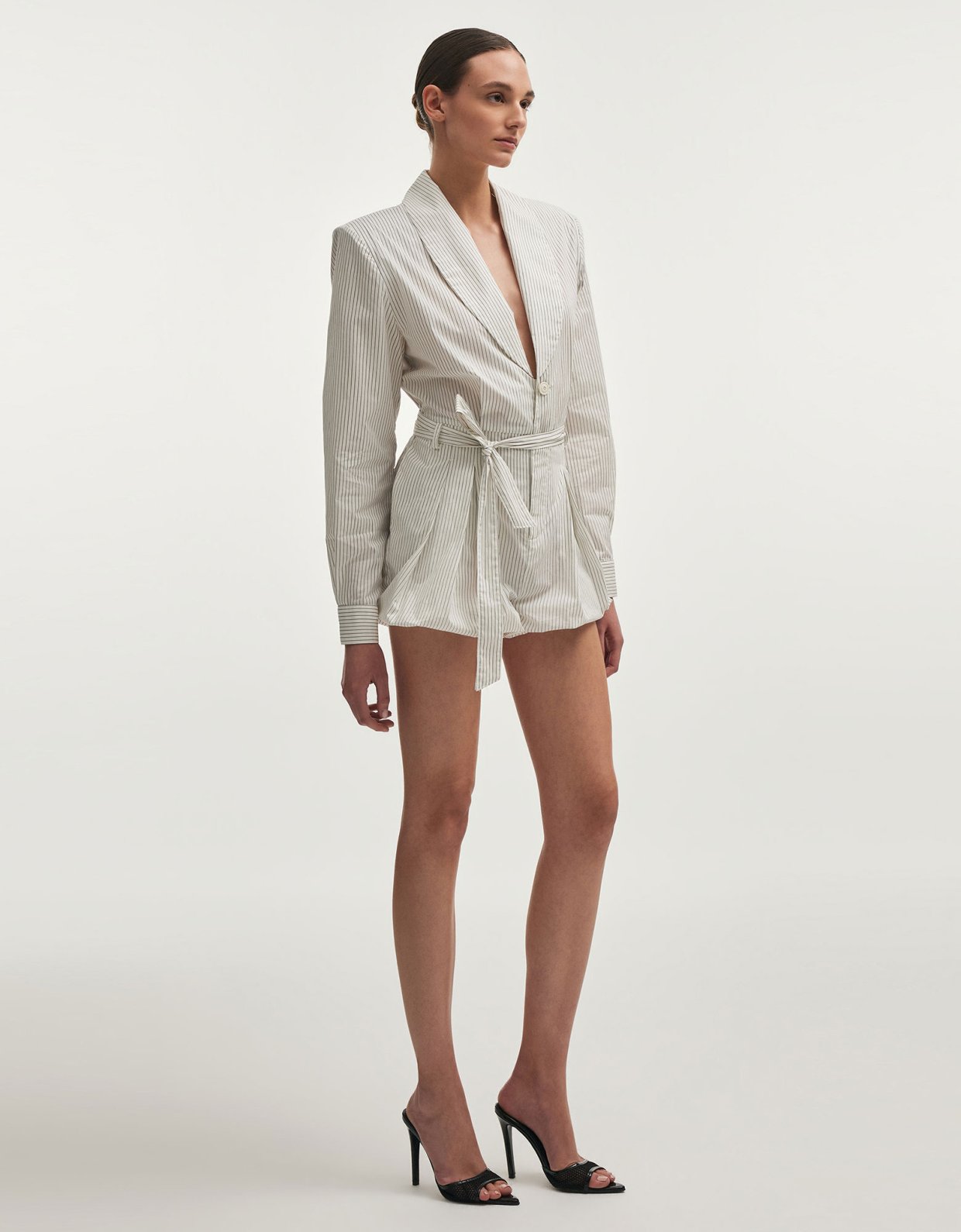 Nadia Rapti Leone playsuit white/black