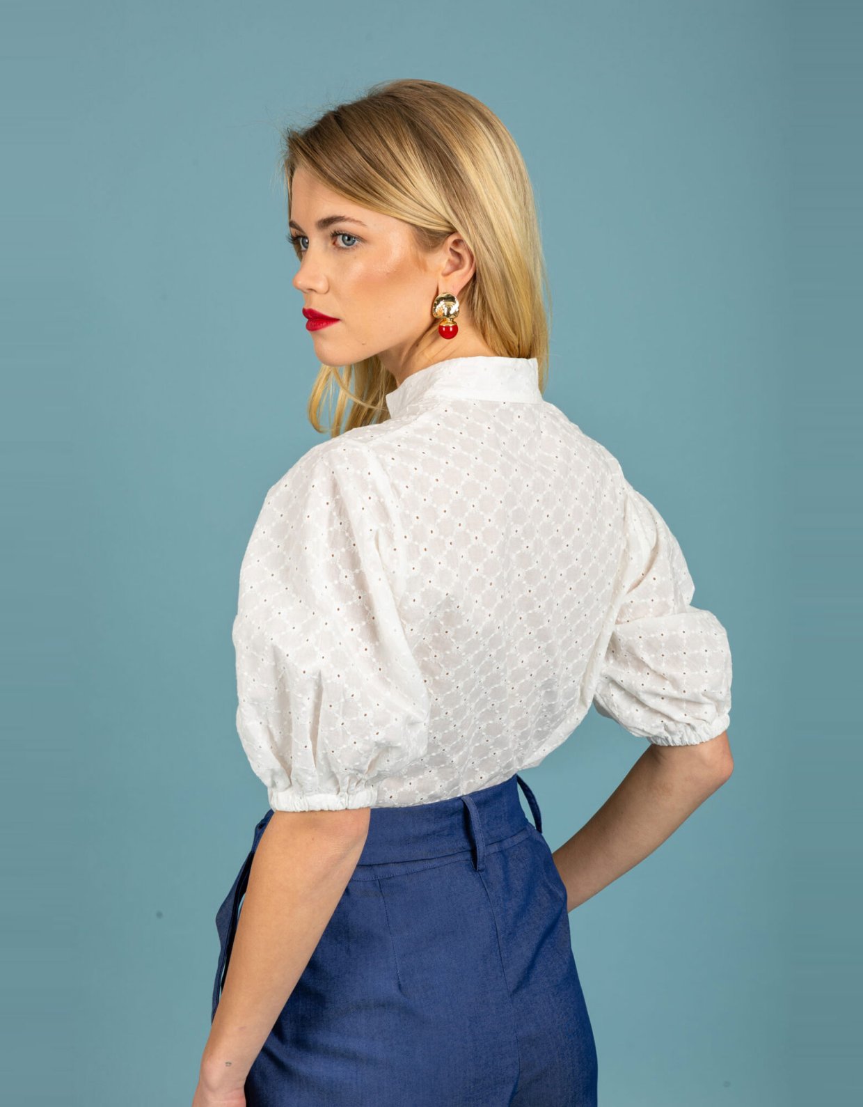 Chaton Leora shirt ecru