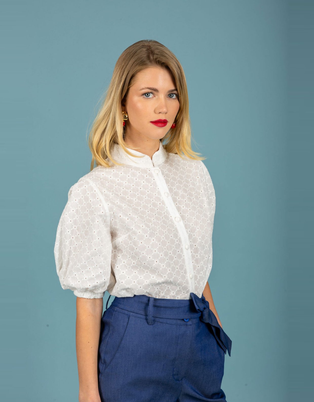 Chaton Leora shirt ecru