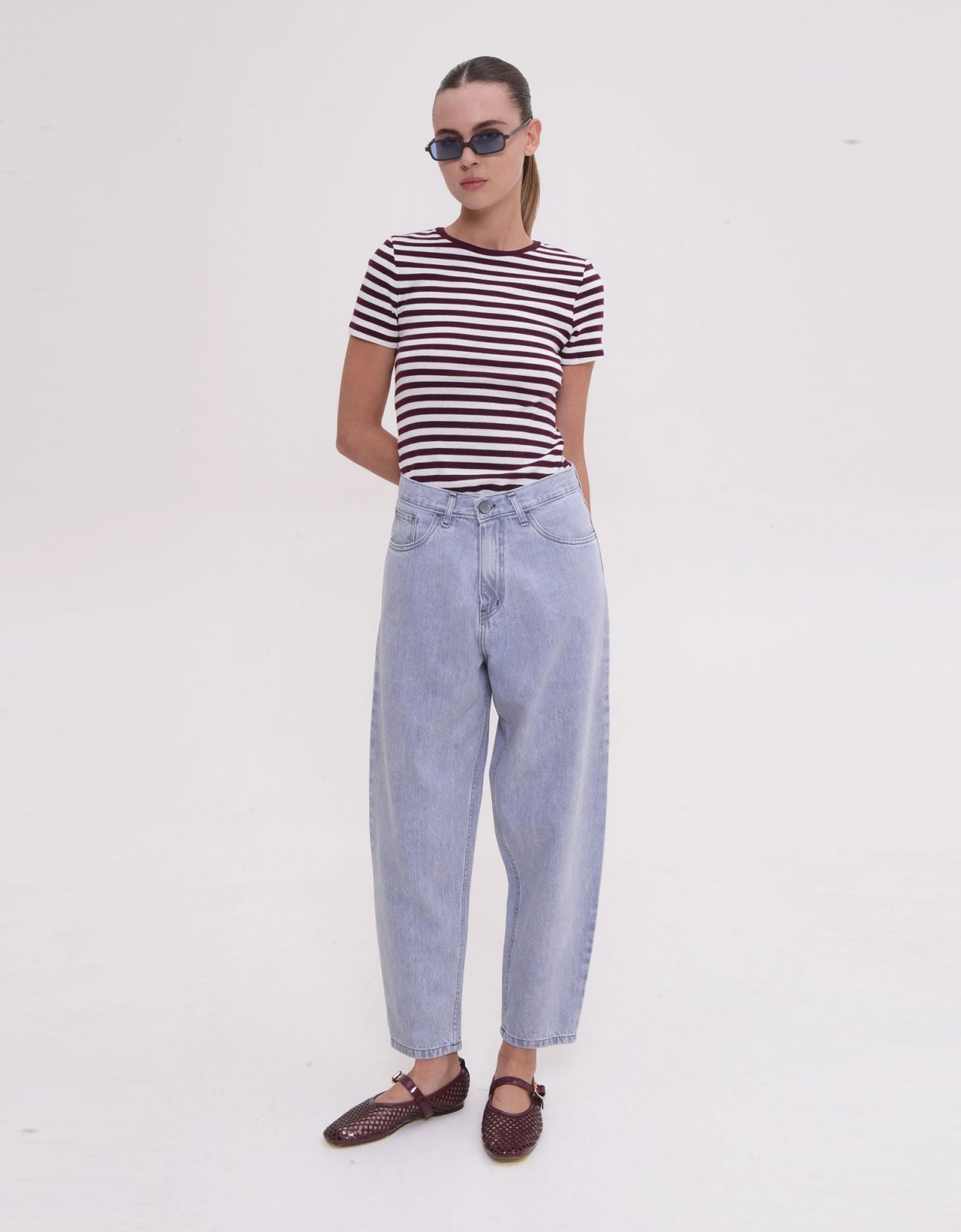 Sac Jeans Lima denim pants platinum grey