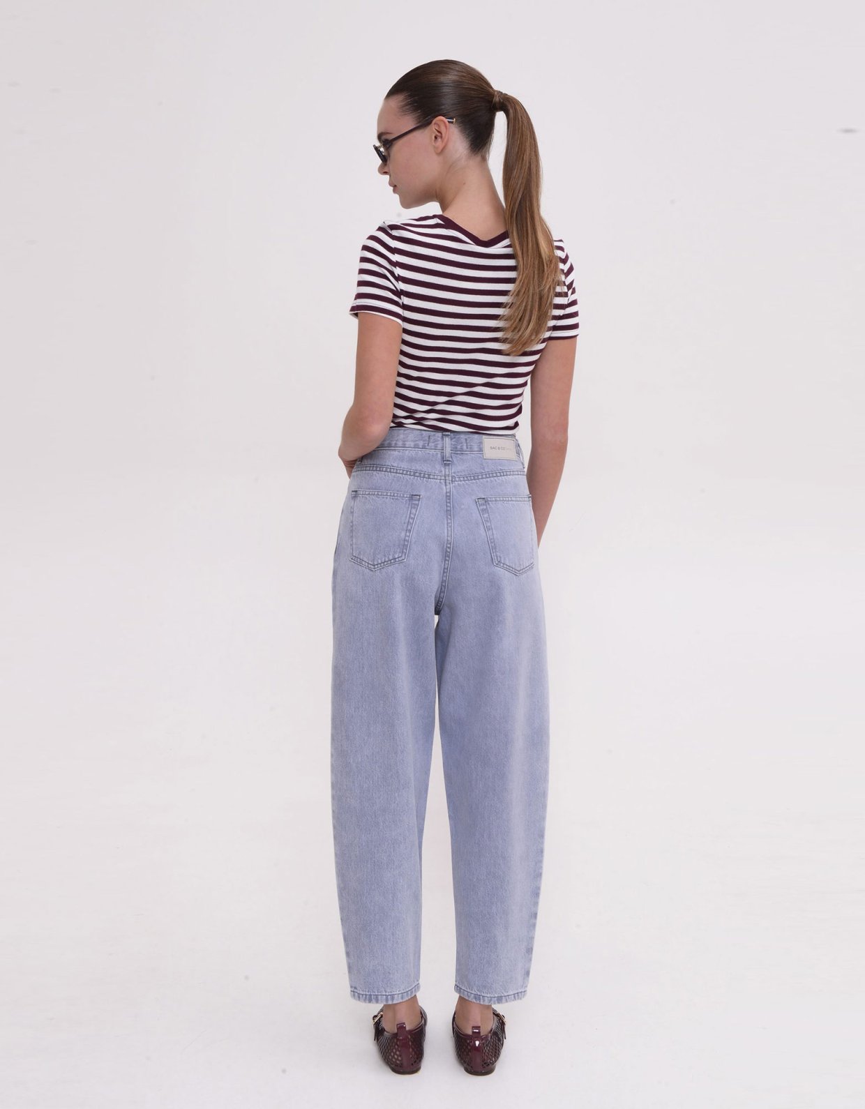 Sac Jeans Lima denim pants platinum grey