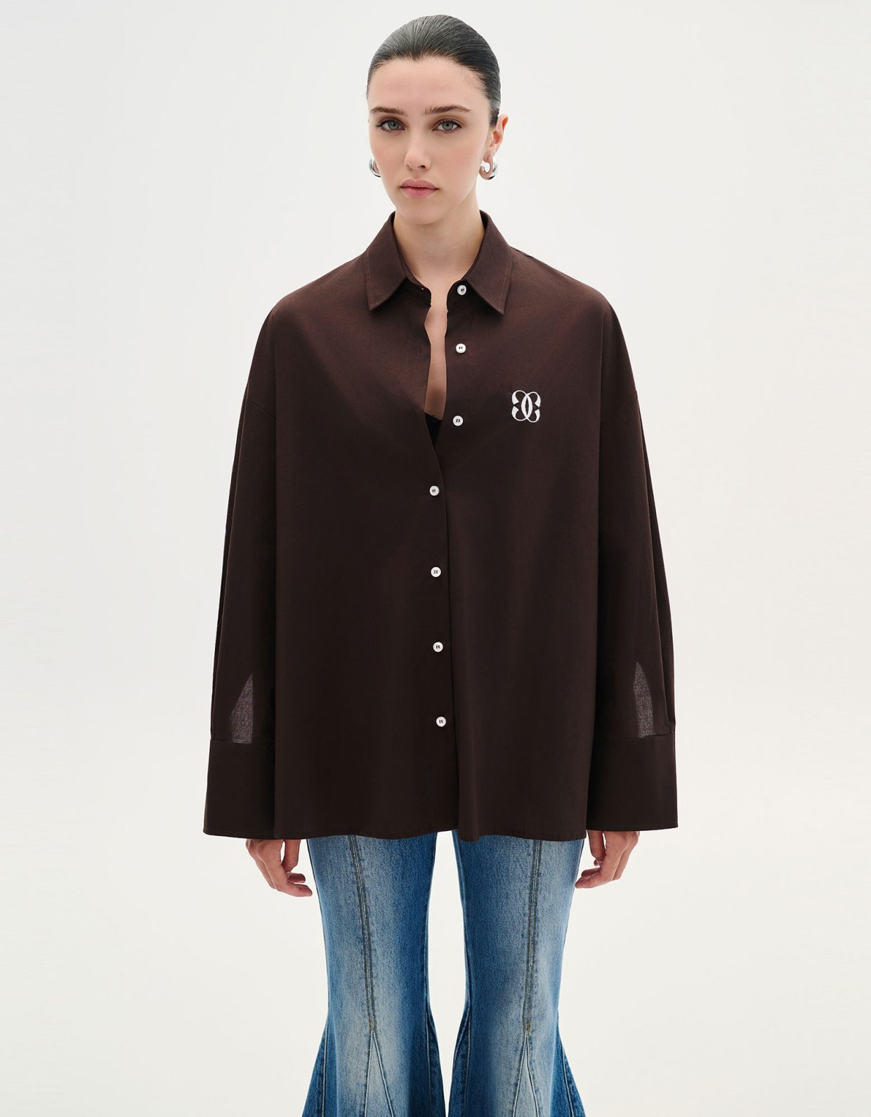 Combos Knitwear Logo shirt brown