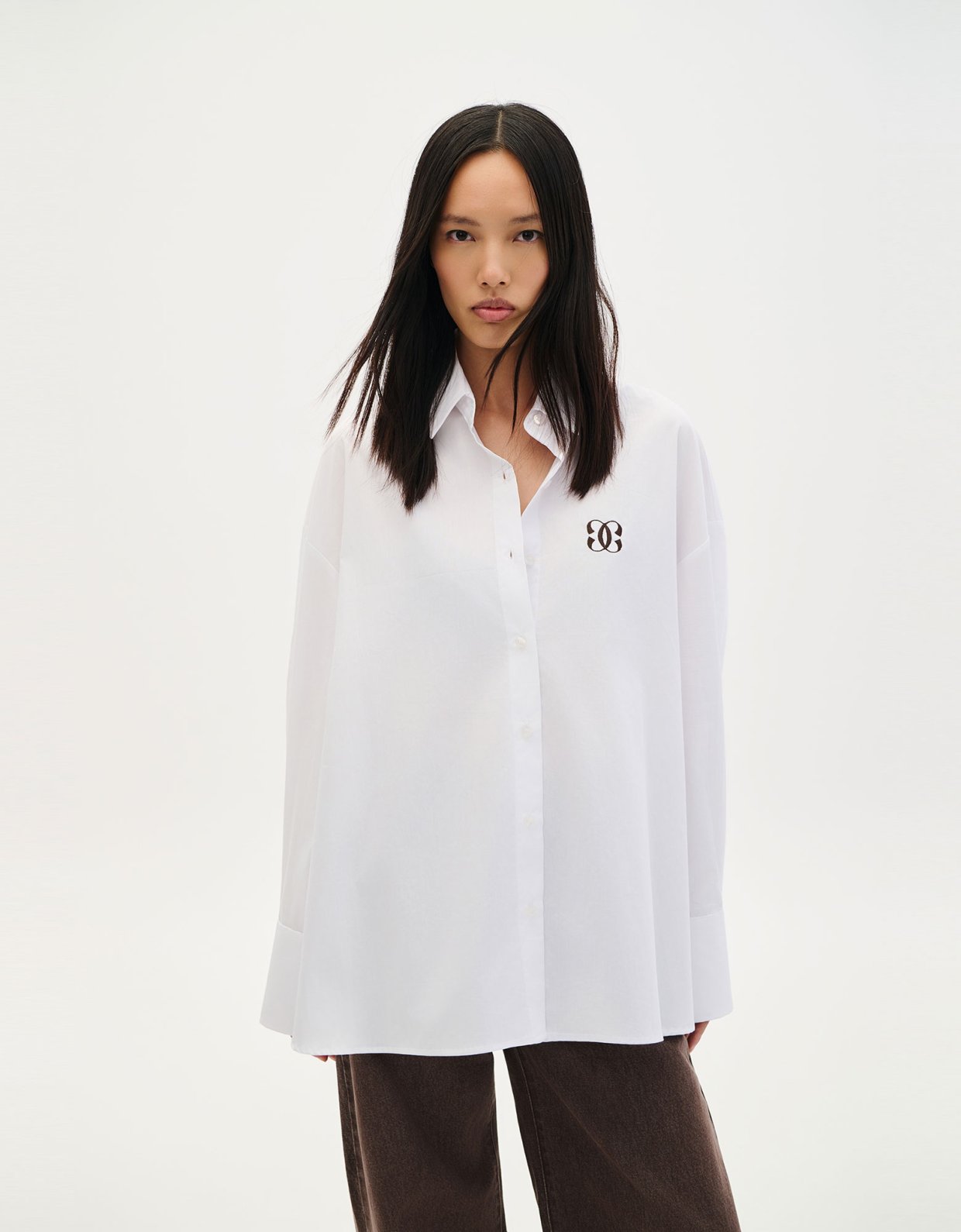 Combos Knitwear Logo shirt white