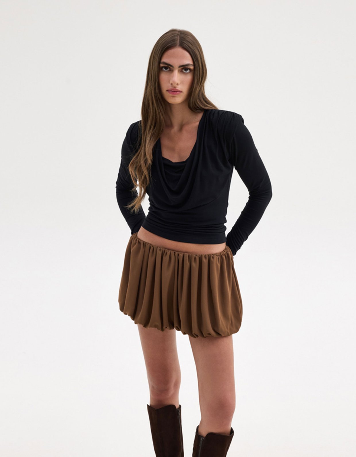 Sunset go Louise top black