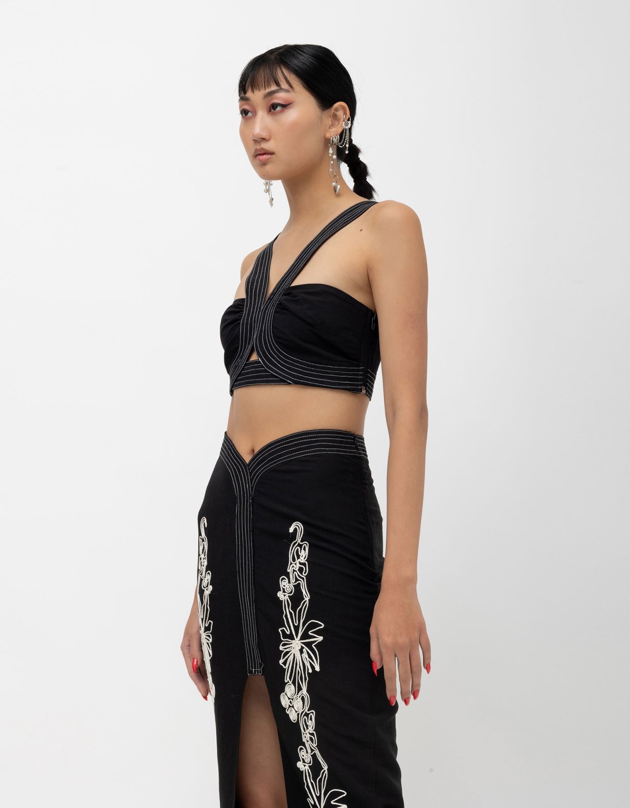 Mallory the label Lunar skirt black