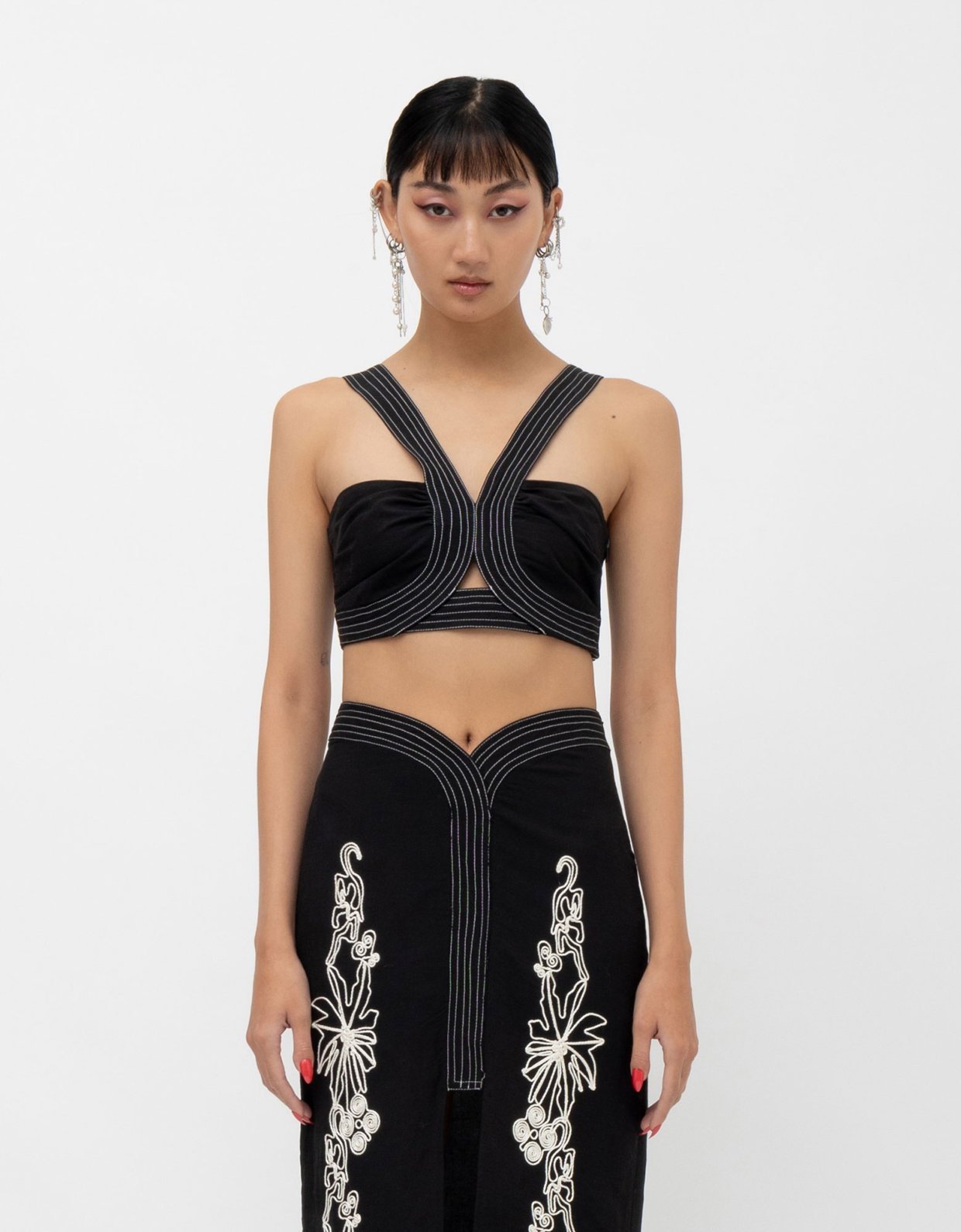 Mallory the label Lunar skirt black