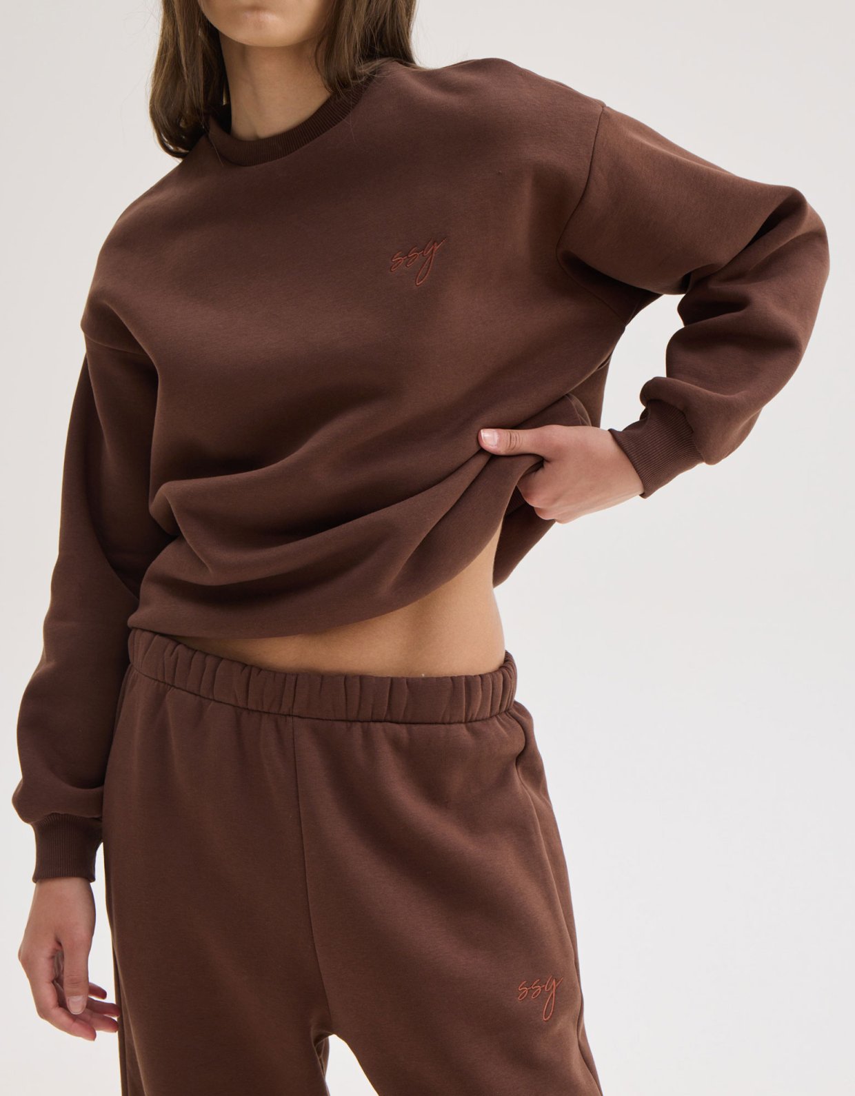 Sunset go Mabel sweatshirt brown