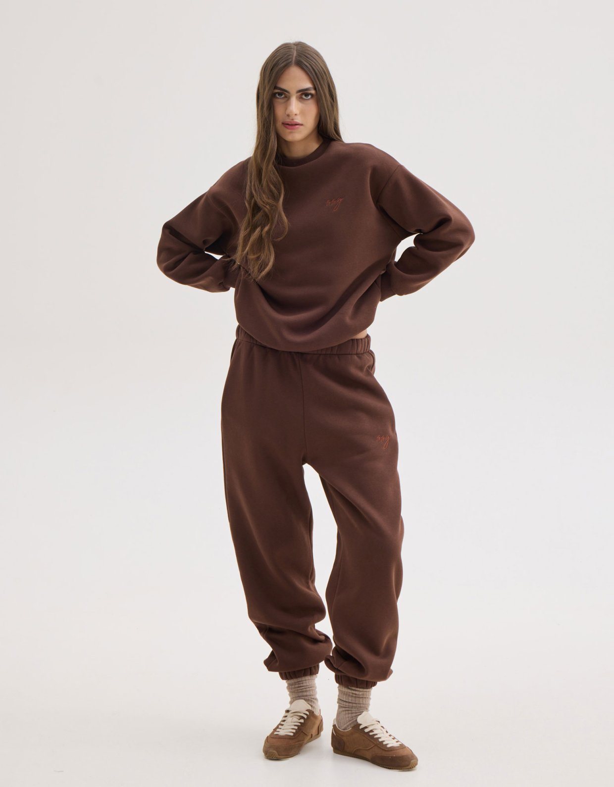 Sunset go Mabel sweatshirt brown