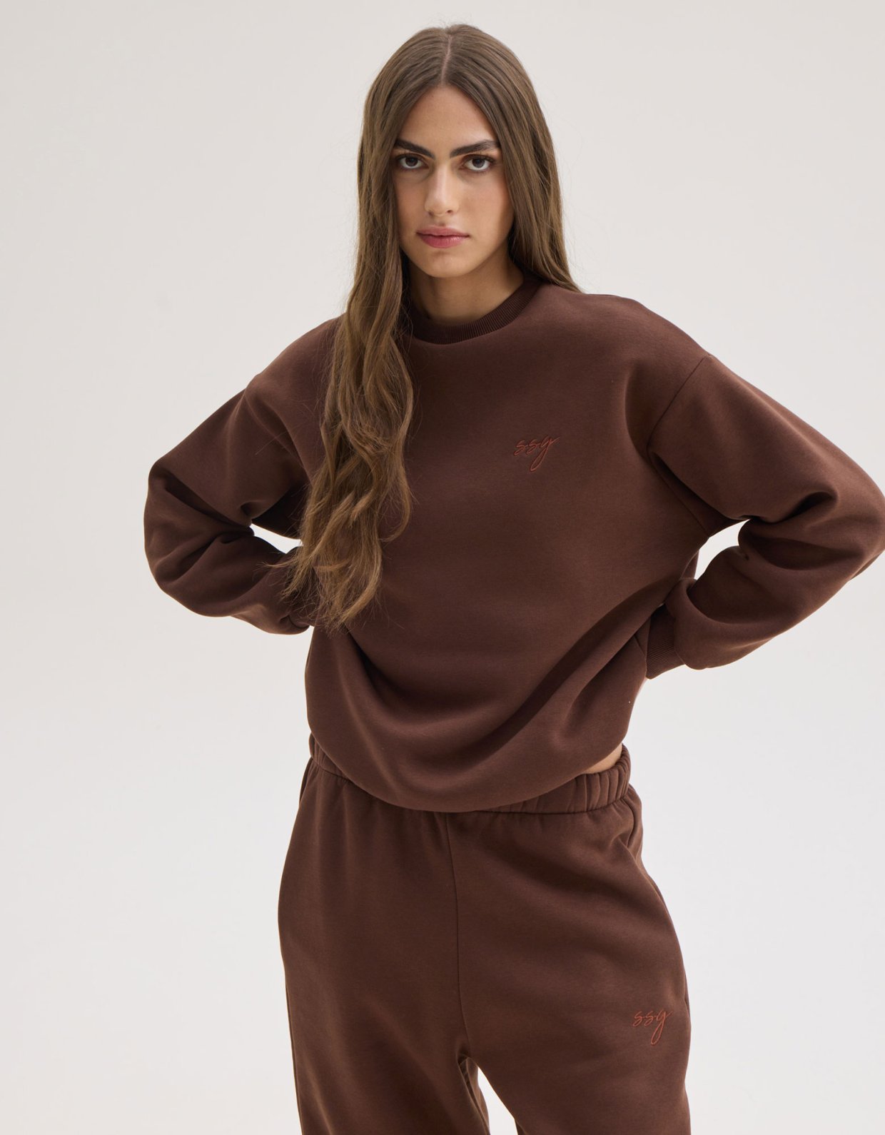 Sunset go Mabel sweatshirt brown
