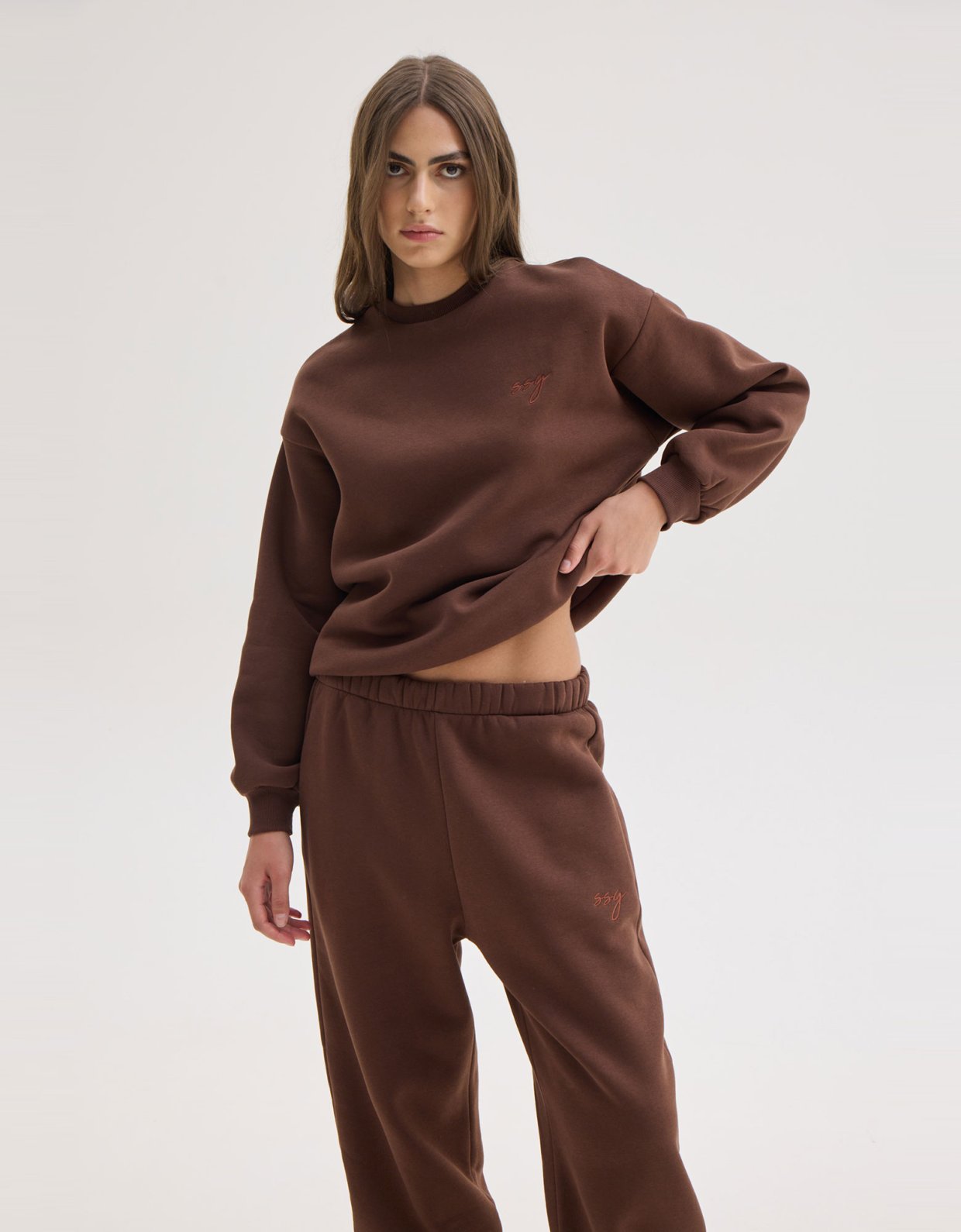 Sunset go Mabel sweatshirt brown