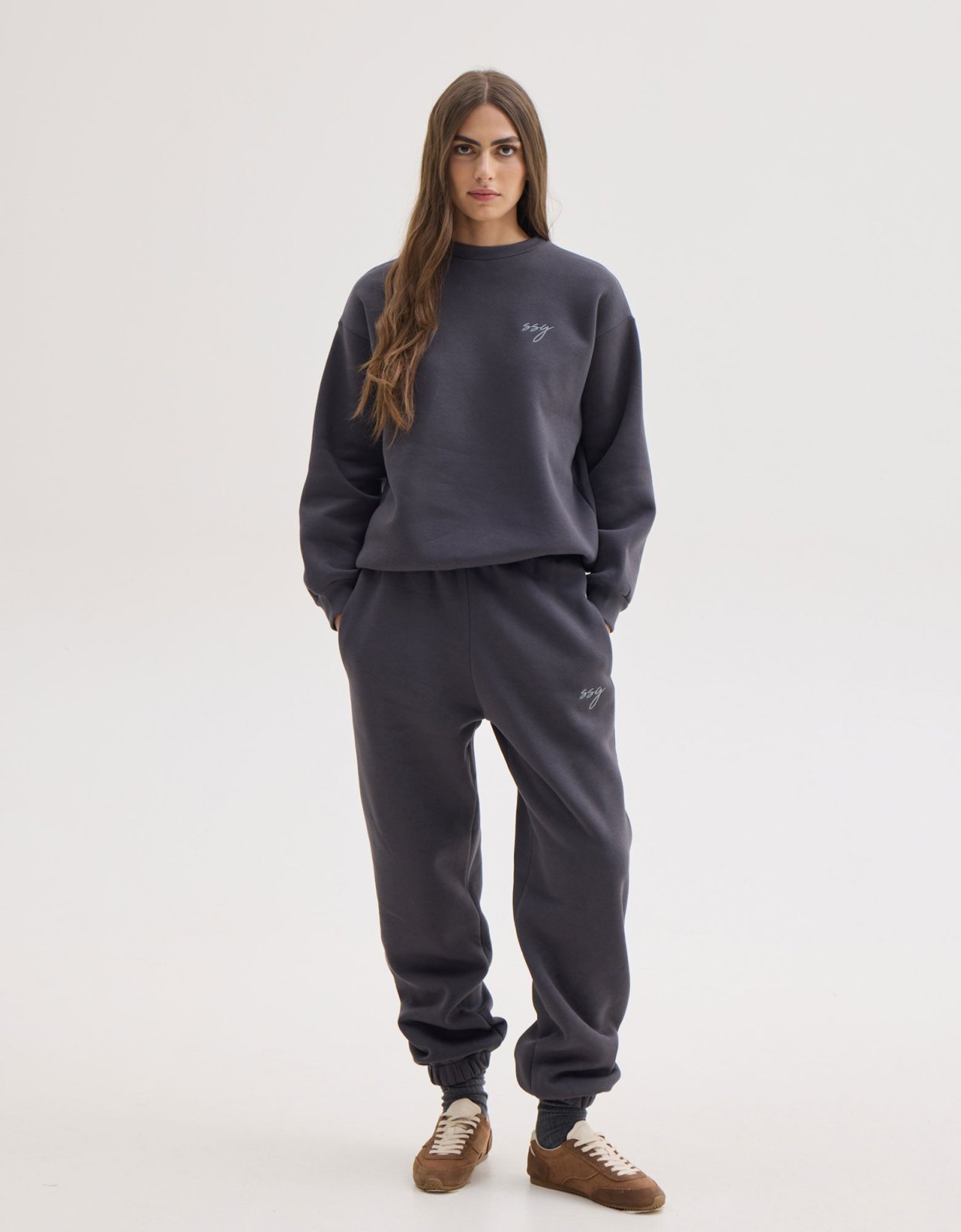 Sunset go Mabel sweatshirt dark grey