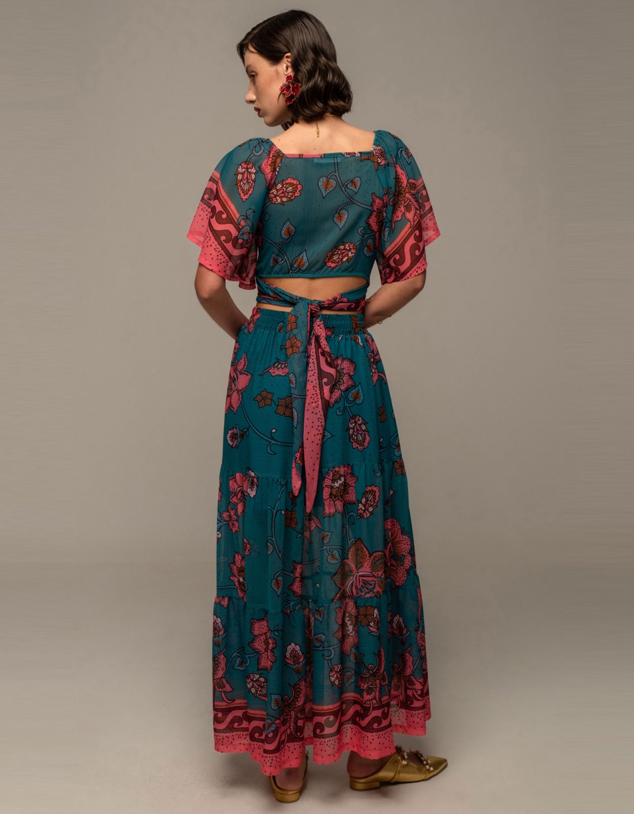 Peace and Chaos Magnolia maxi skirt