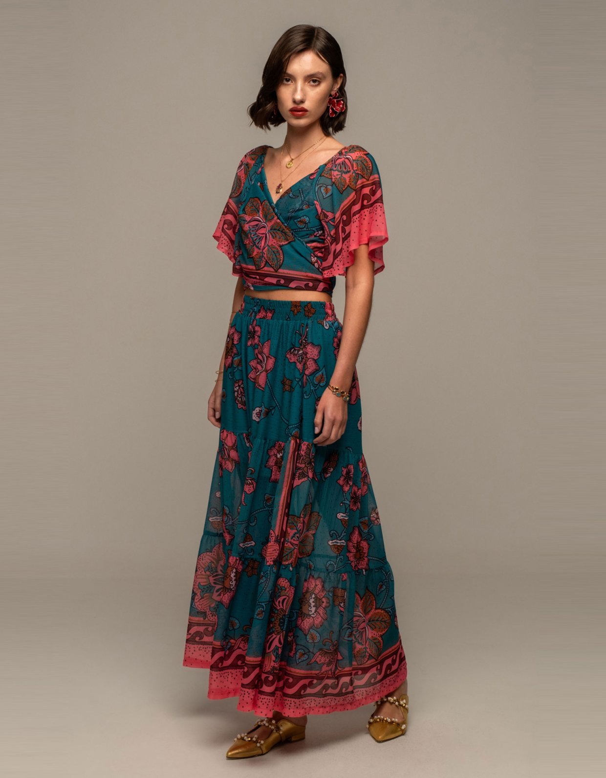 Peace and Chaos Magnolia maxi skirt