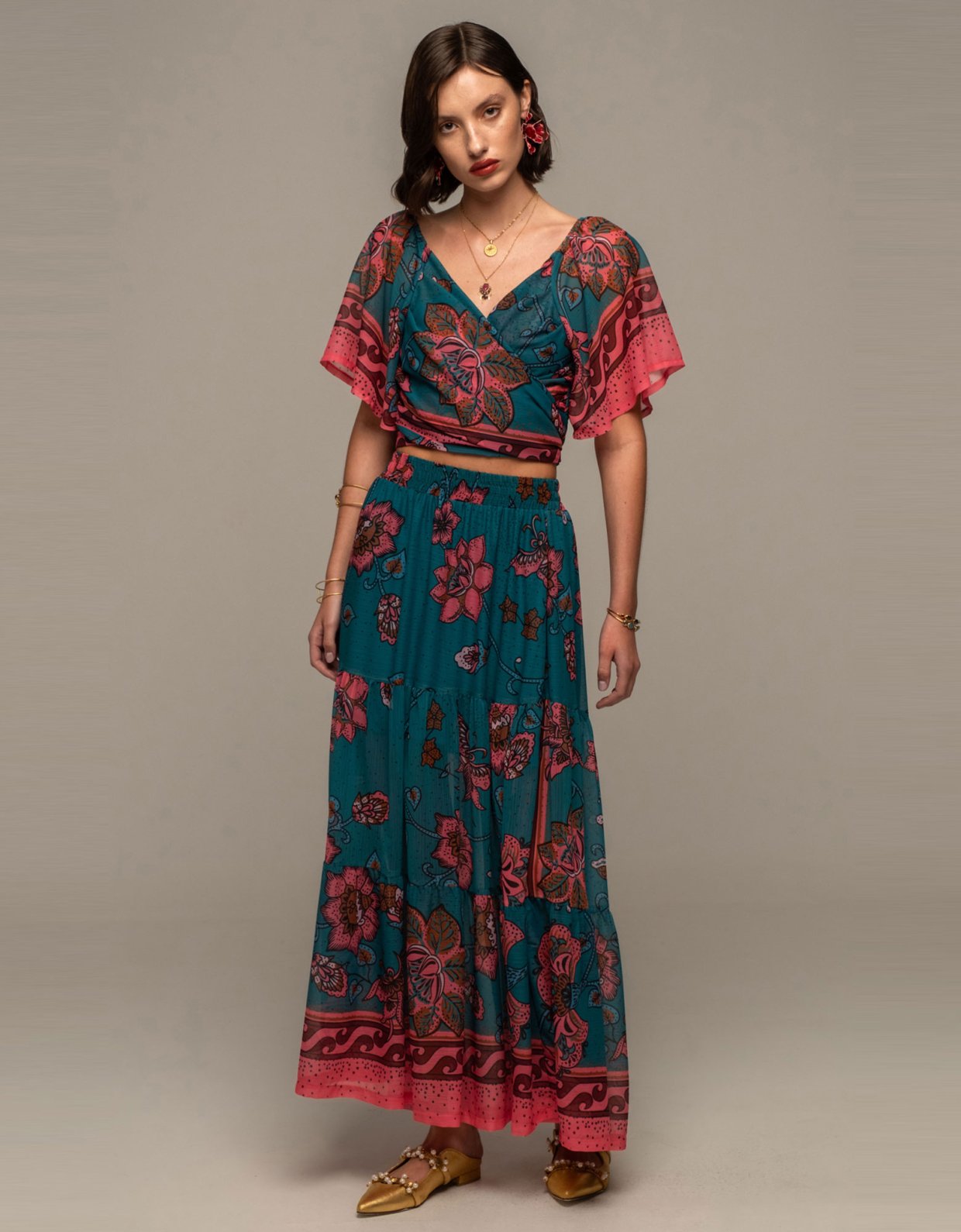Peace and Chaos Magnolia maxi skirt