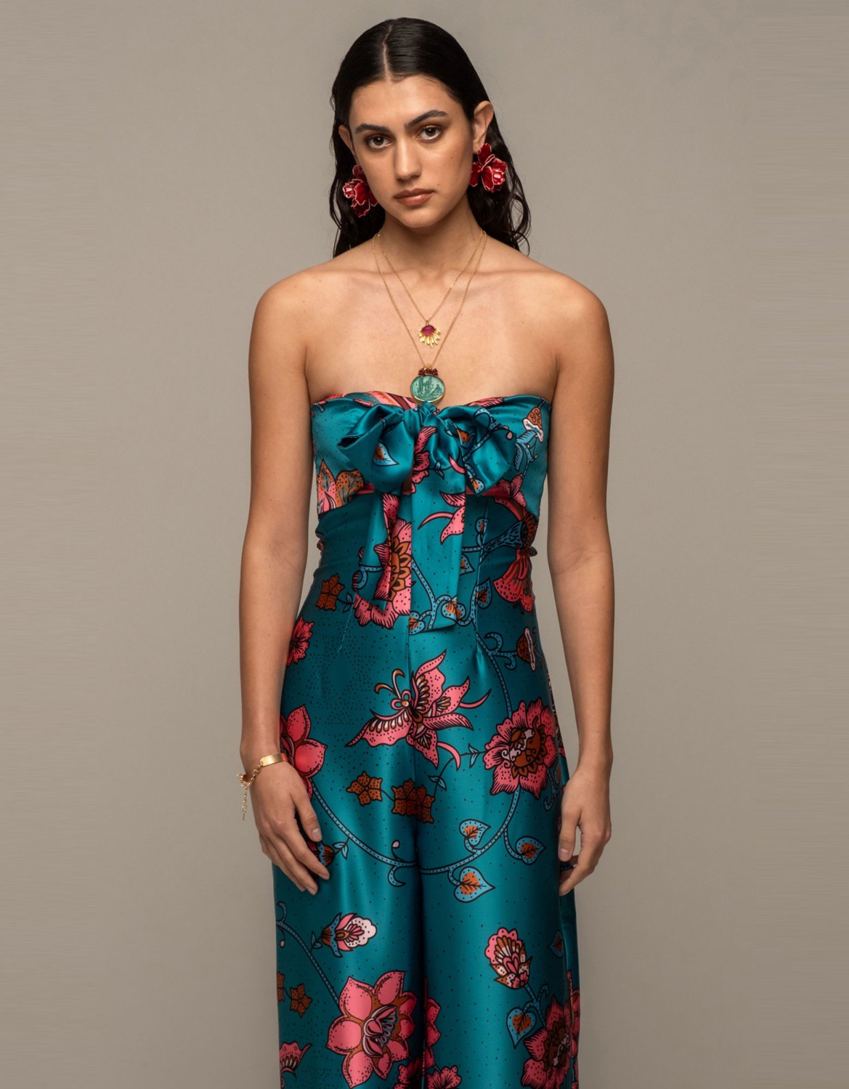 Peace and Chaos Magnolia strapless jumpsuit