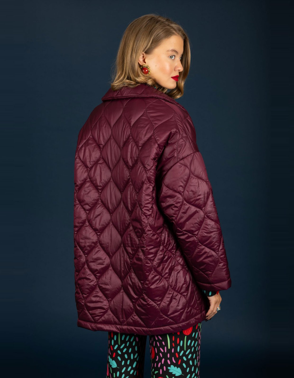 Chaton Marcus puffer coat bordeaux