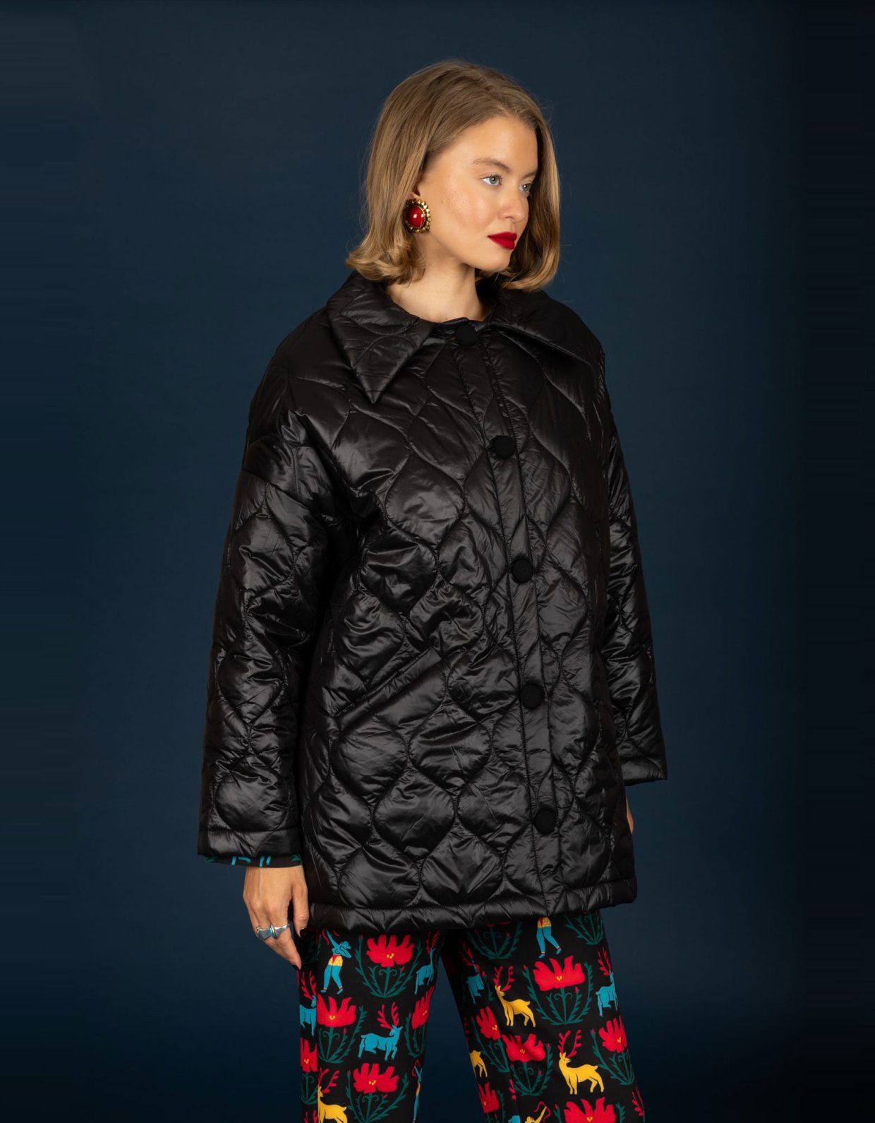 Chaton Marcus puffer coat black