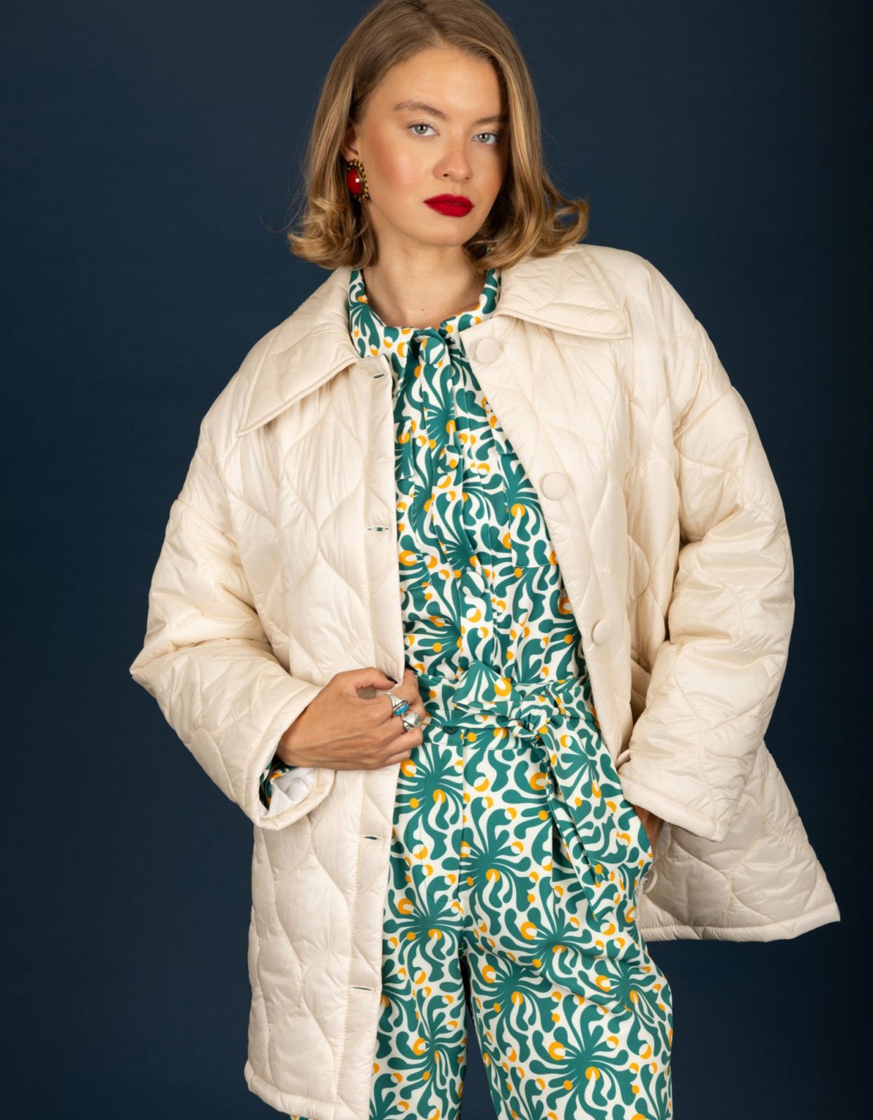 Chaton Marcus puffer coat vanilla