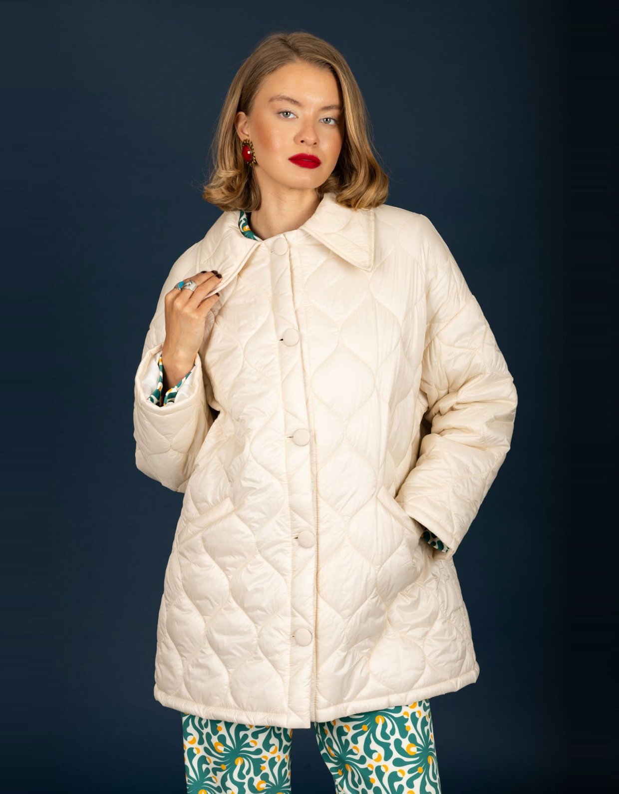 Chaton Marcus puffer coat vanilla