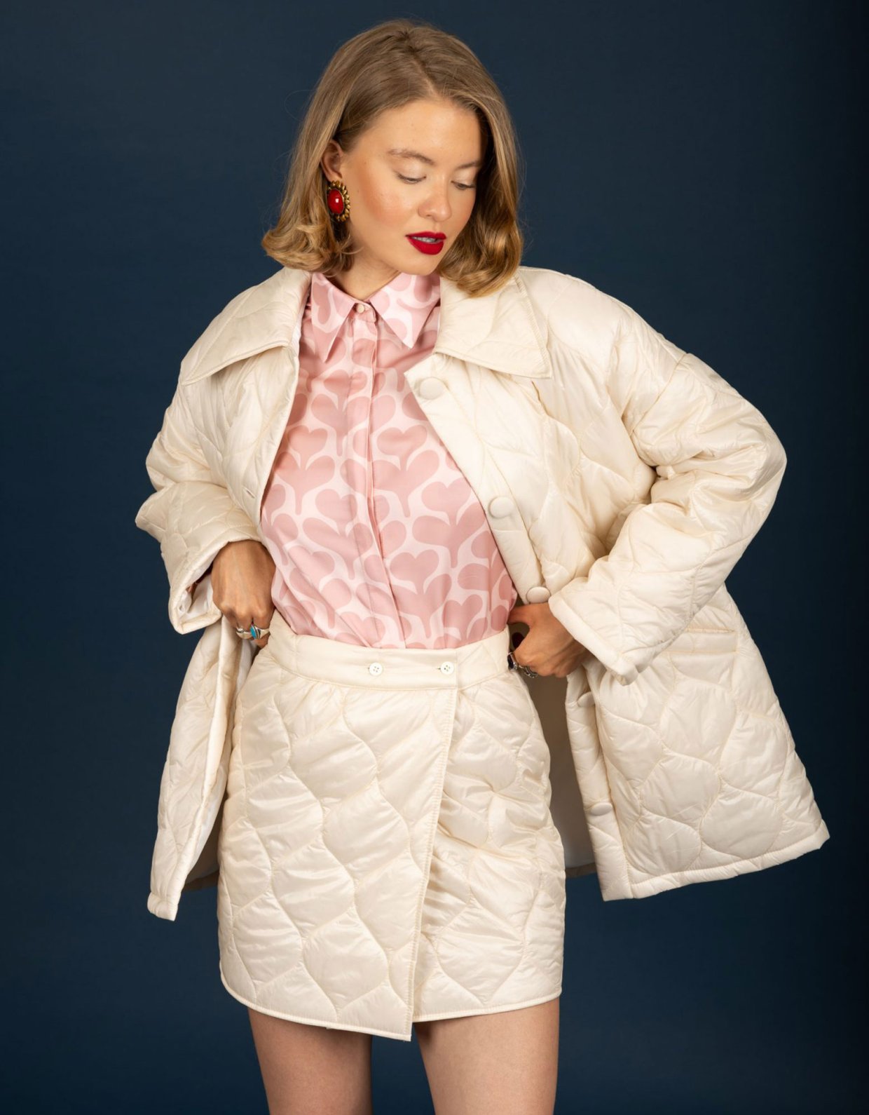 Chaton Marcus puffer coat vanilla