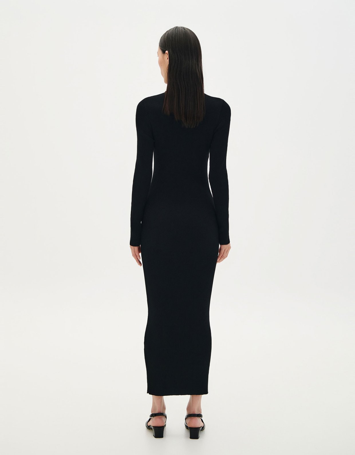 Combos Knitwear Maxi knit dress black