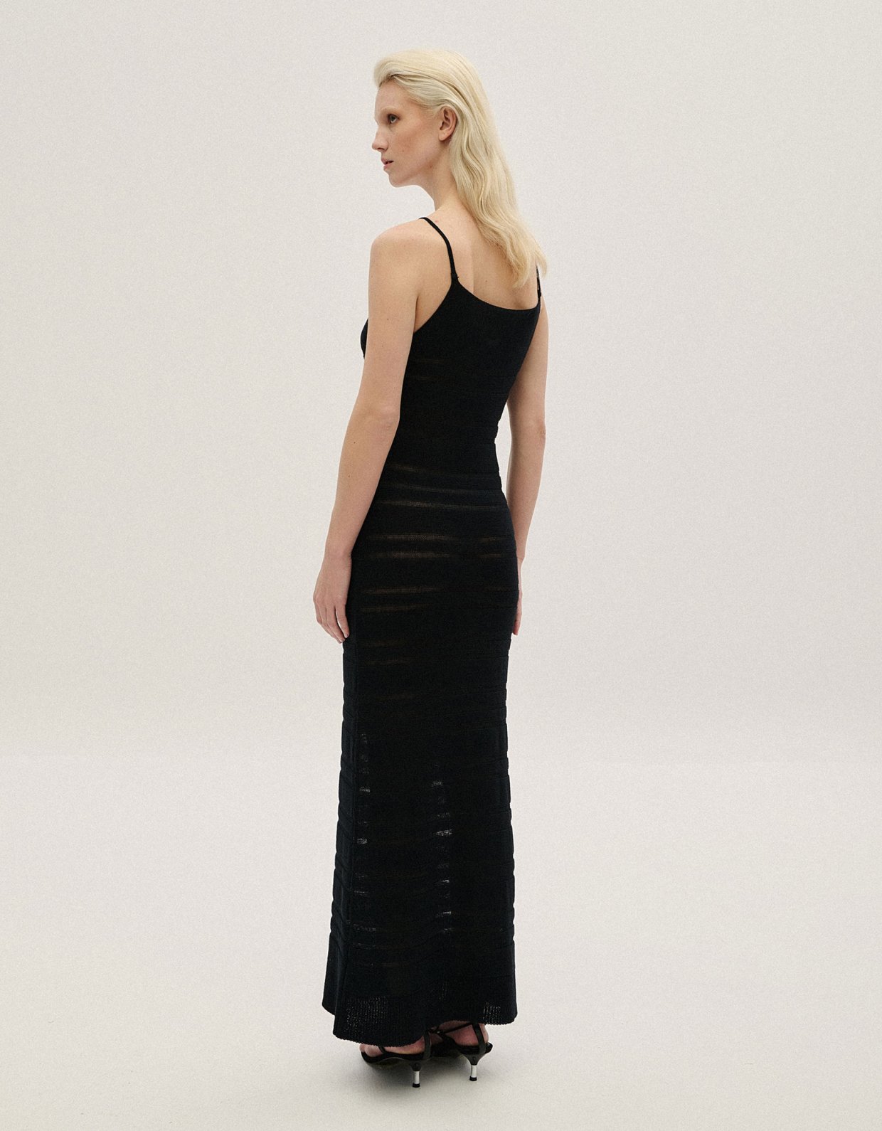 Combos Knitwear Maxi knit dress black