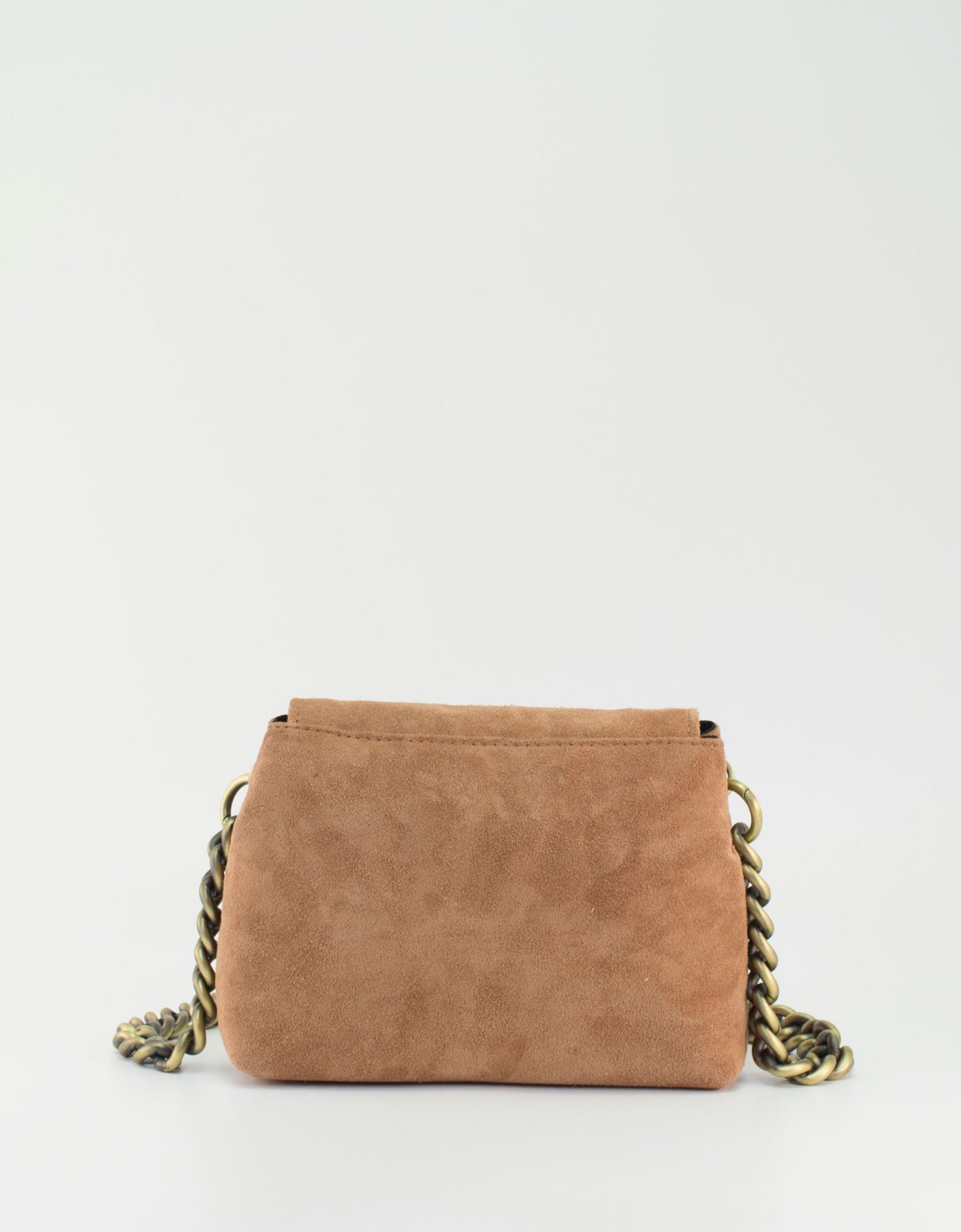 Clic Jewels Maya mini bag pecan brown suede