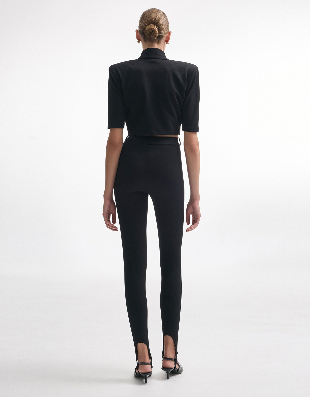 Nadia Rapti Melanie crop top black