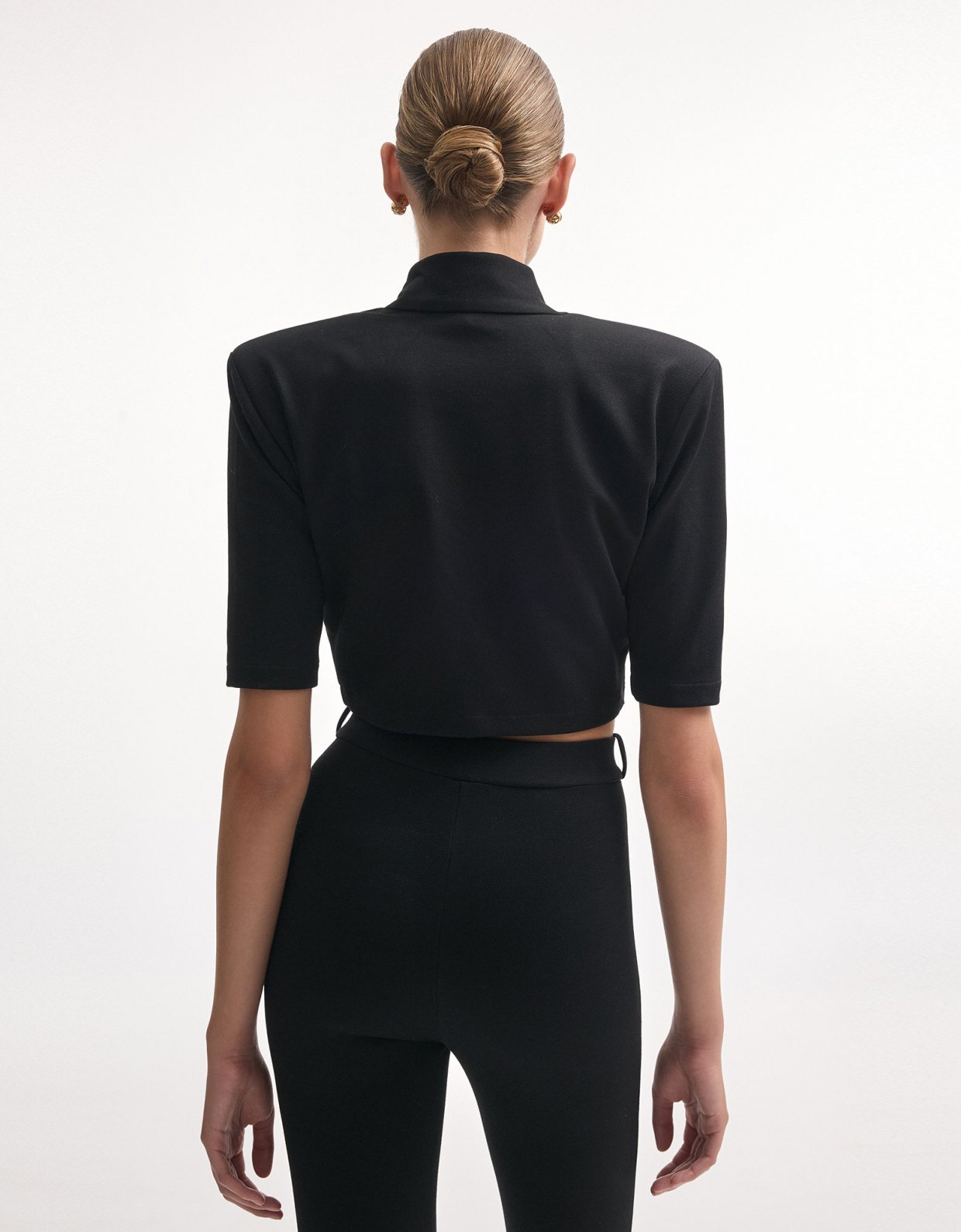 Nadia Rapti Melanie crop top black