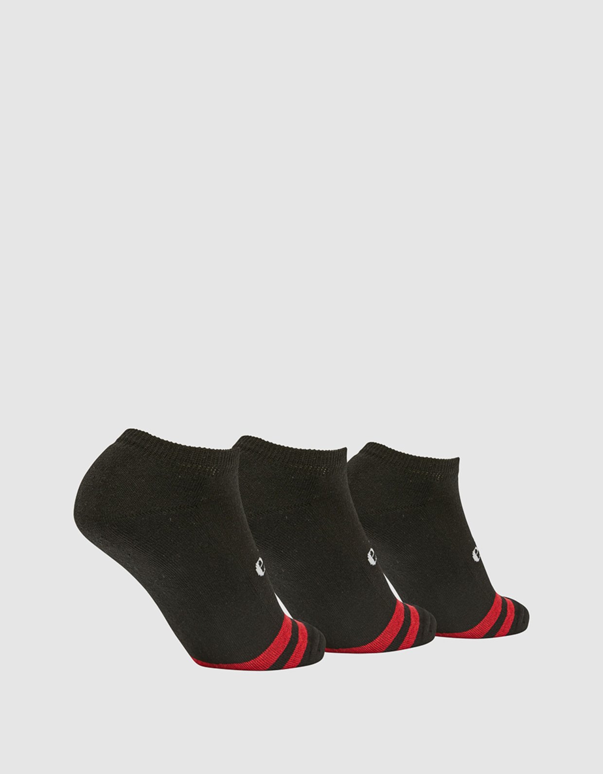 Ellesse Melna 3pack trainer liner socks black