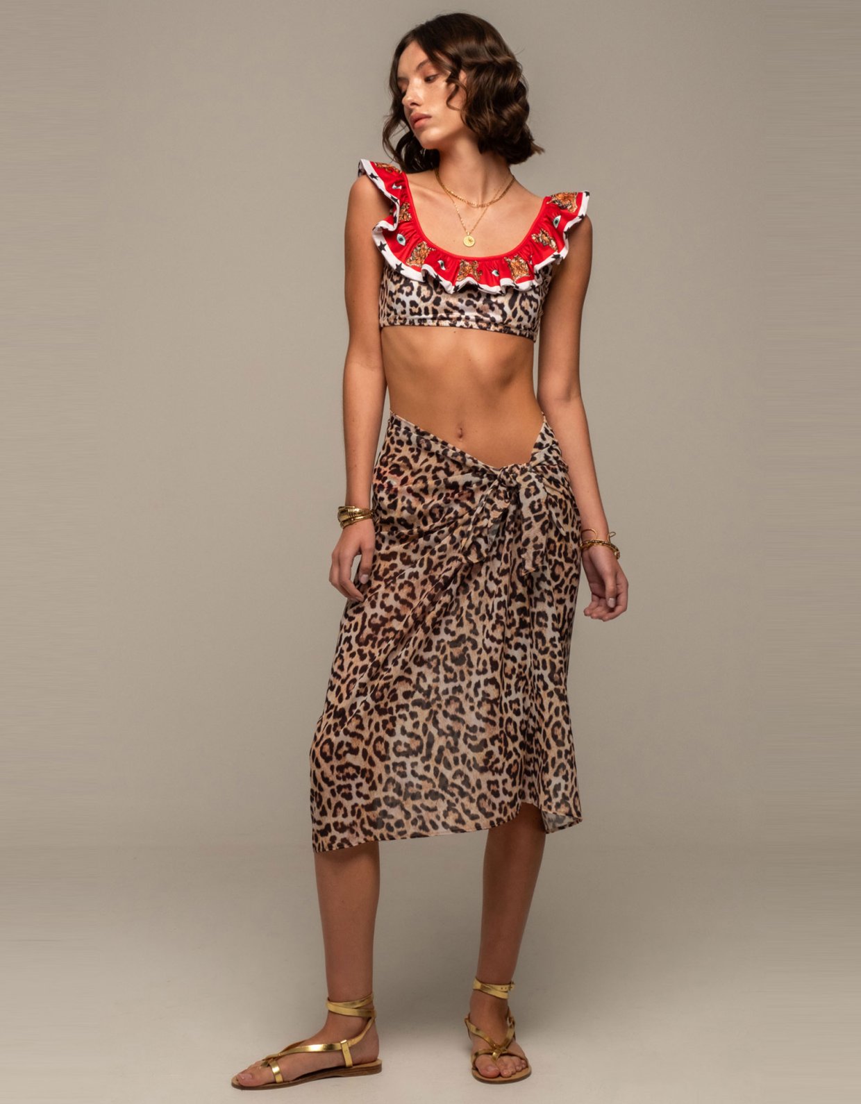 Peace and Chaos Menagerie sarong