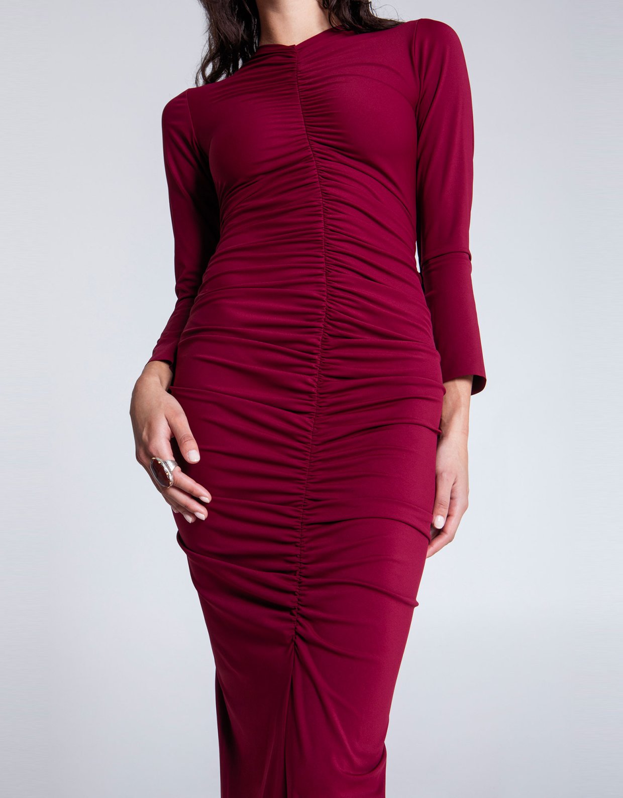 Eveleya Merlot nights maxi dress