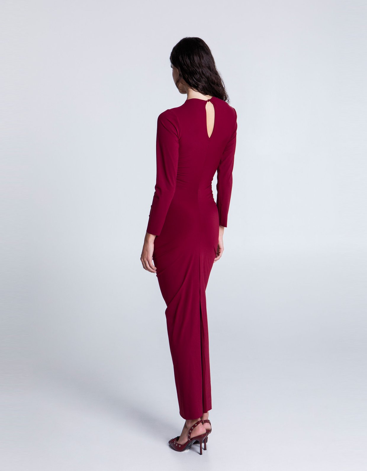 Eveleya Merlot nights maxi dress