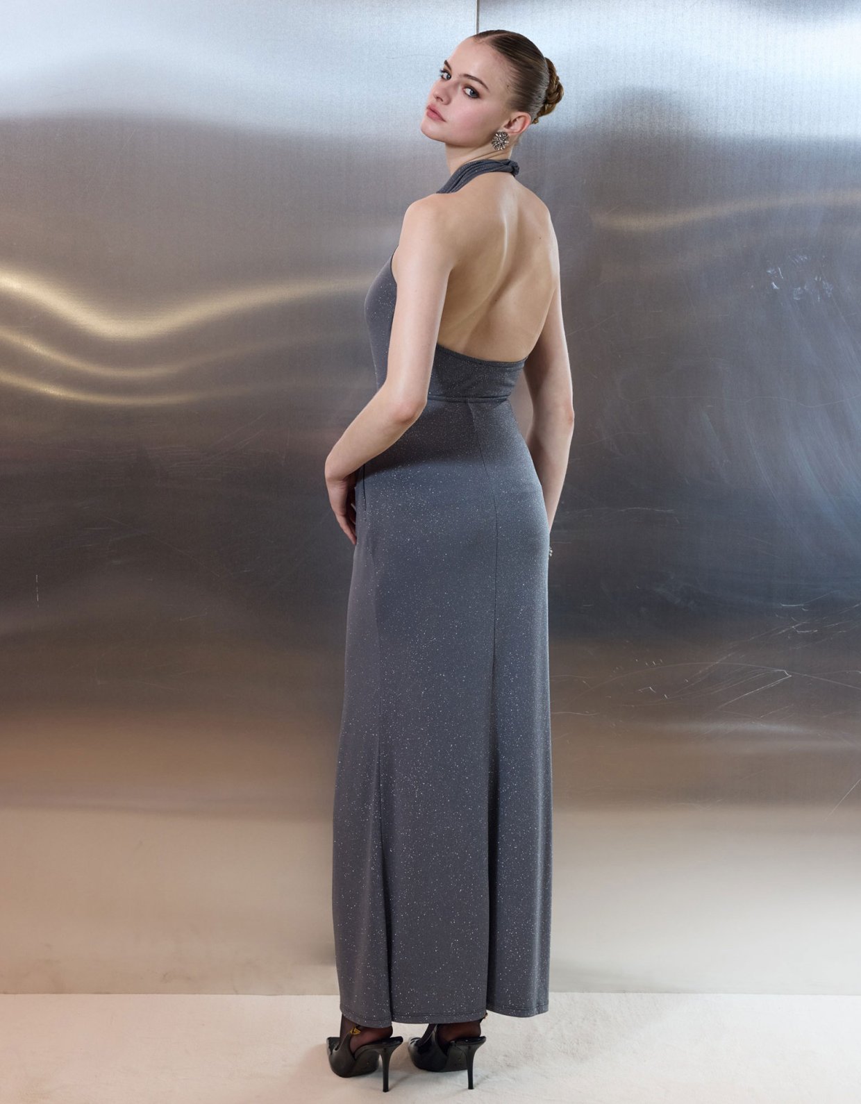 Ciel Concept Midnight allure skirt silver grey