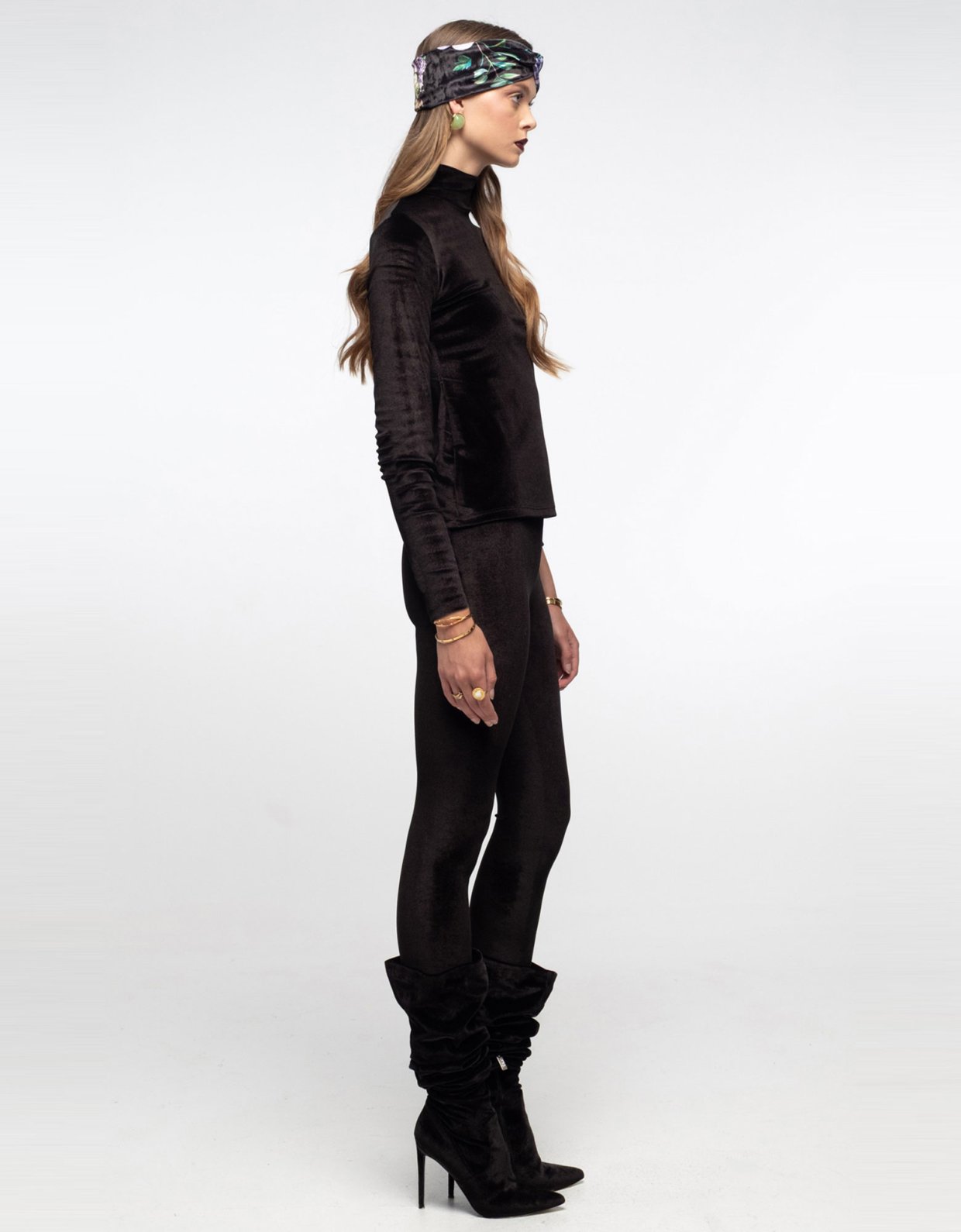 Peace and Chaos Midnight leggings velvet