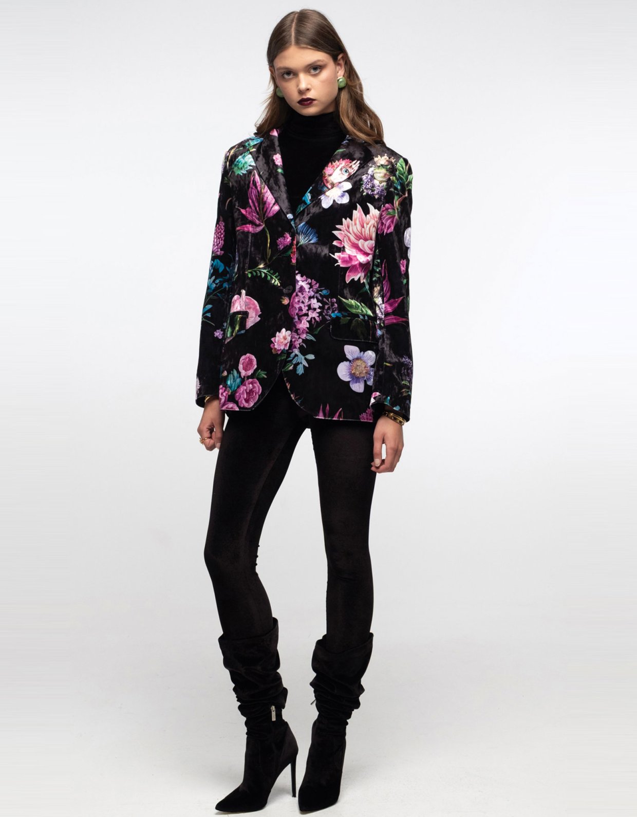 Peace and Chaos Midnight leggings velvet