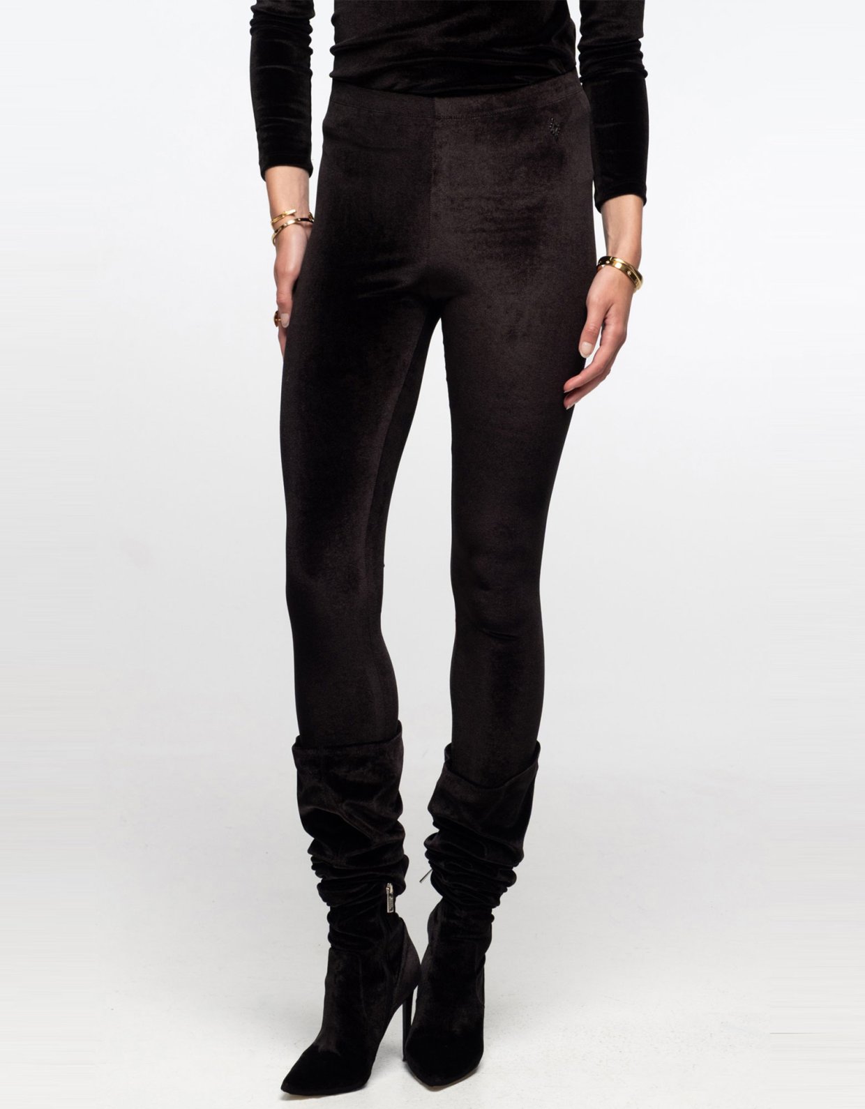 Peace and Chaos Midnight leggings velvet