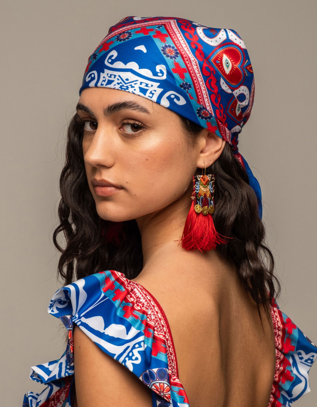 Peace and Chaos Milagros scarf