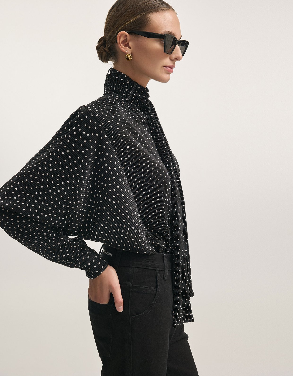 Nadia Rapti Milan shirt black