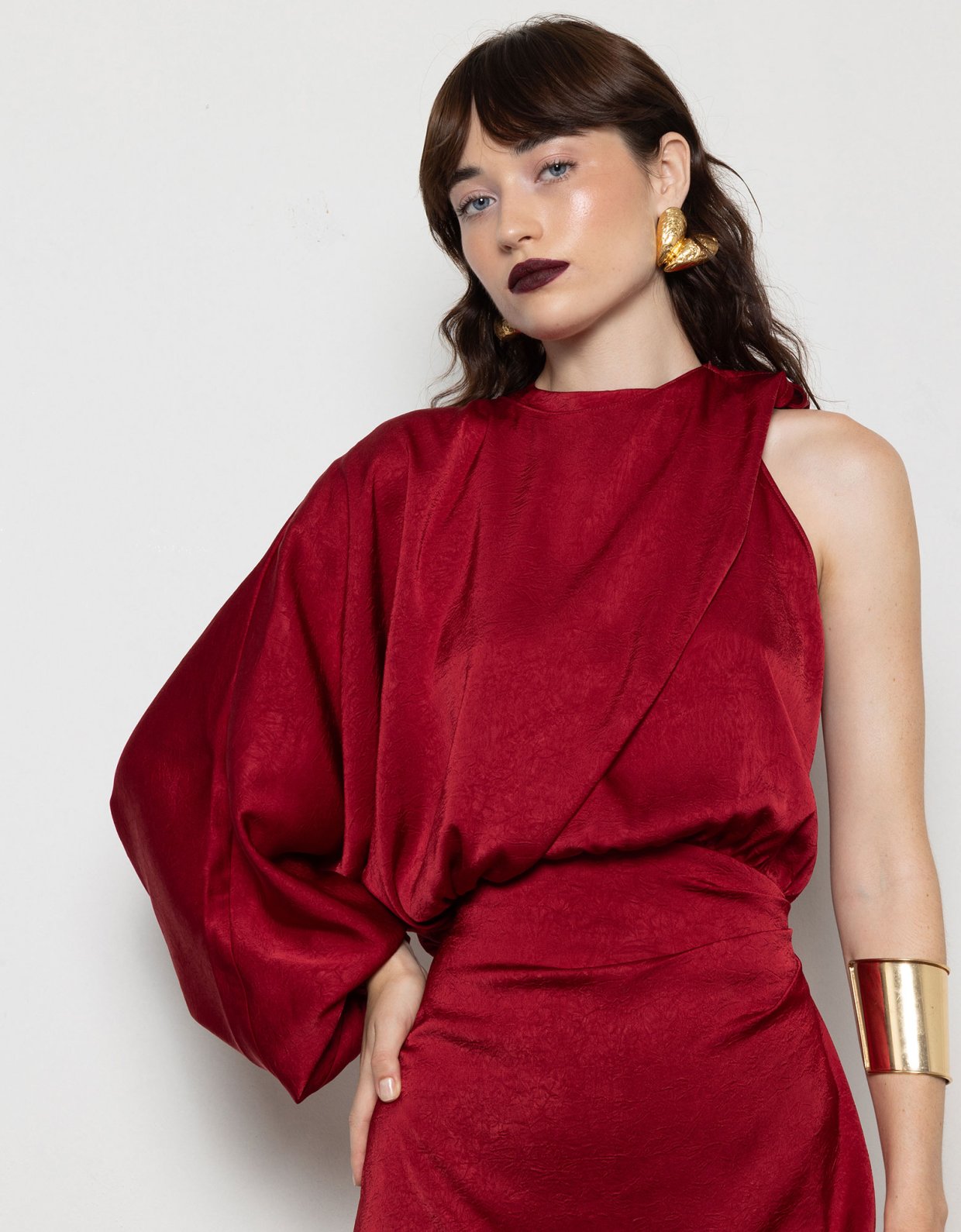 Mallory the label Millie bordeaux dress