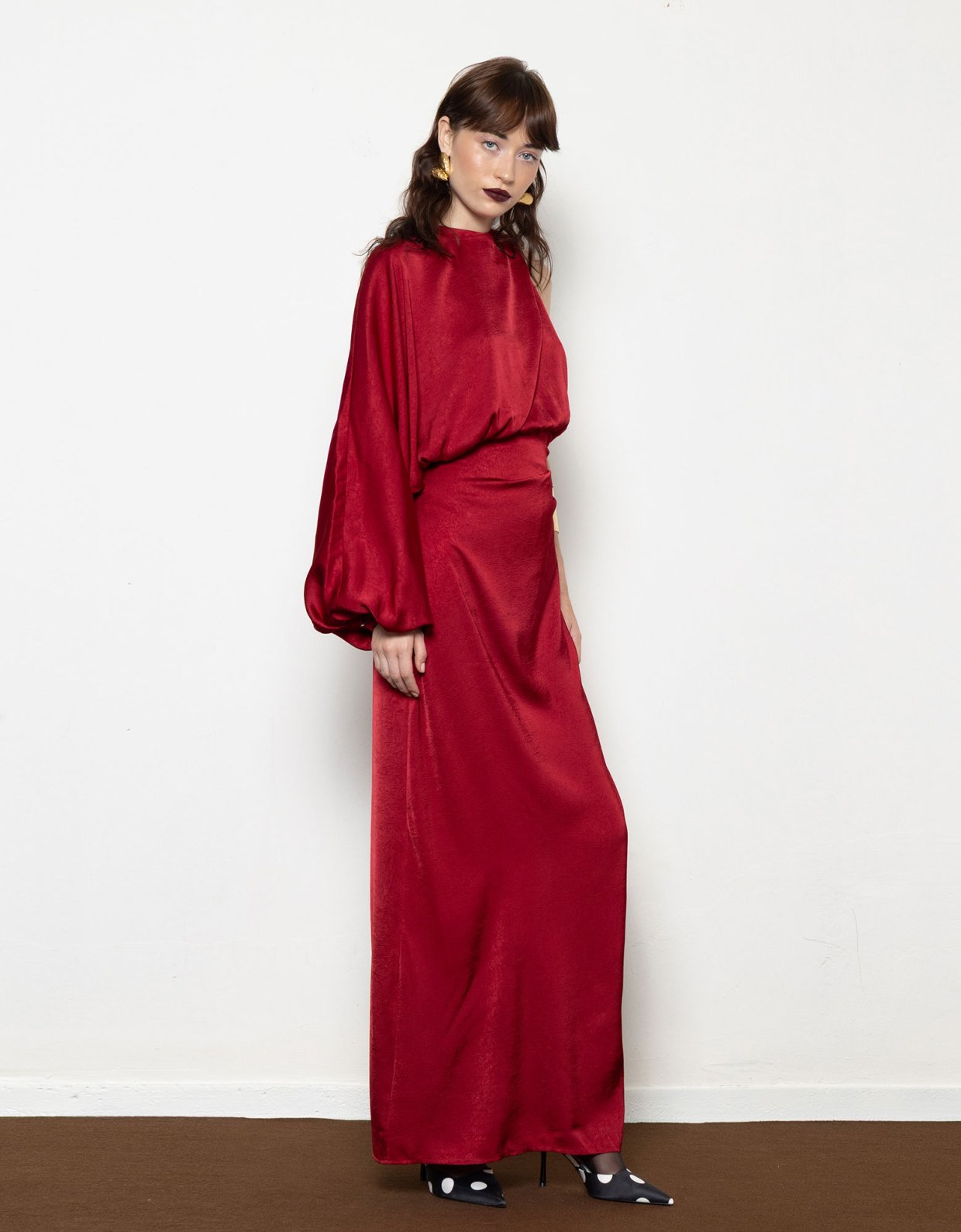 Mallory the label Millie bordeaux dress