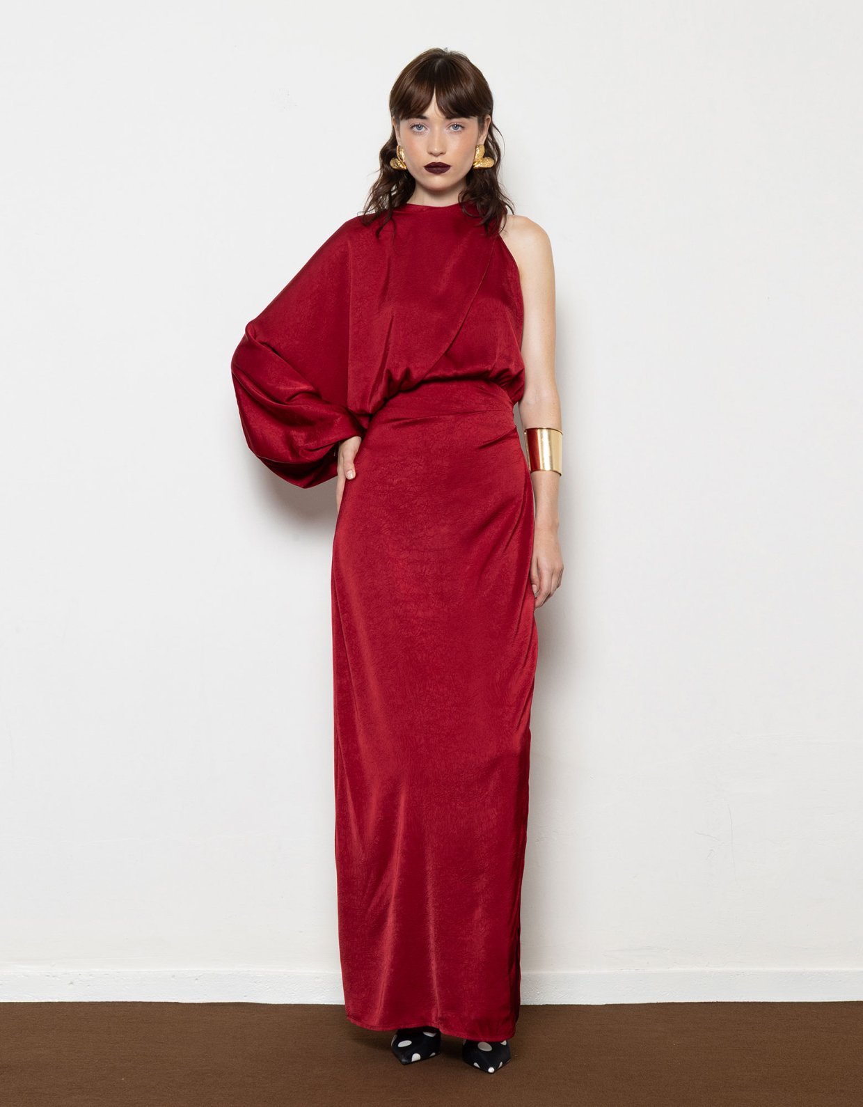 Mallory the label Millie bordeaux dress