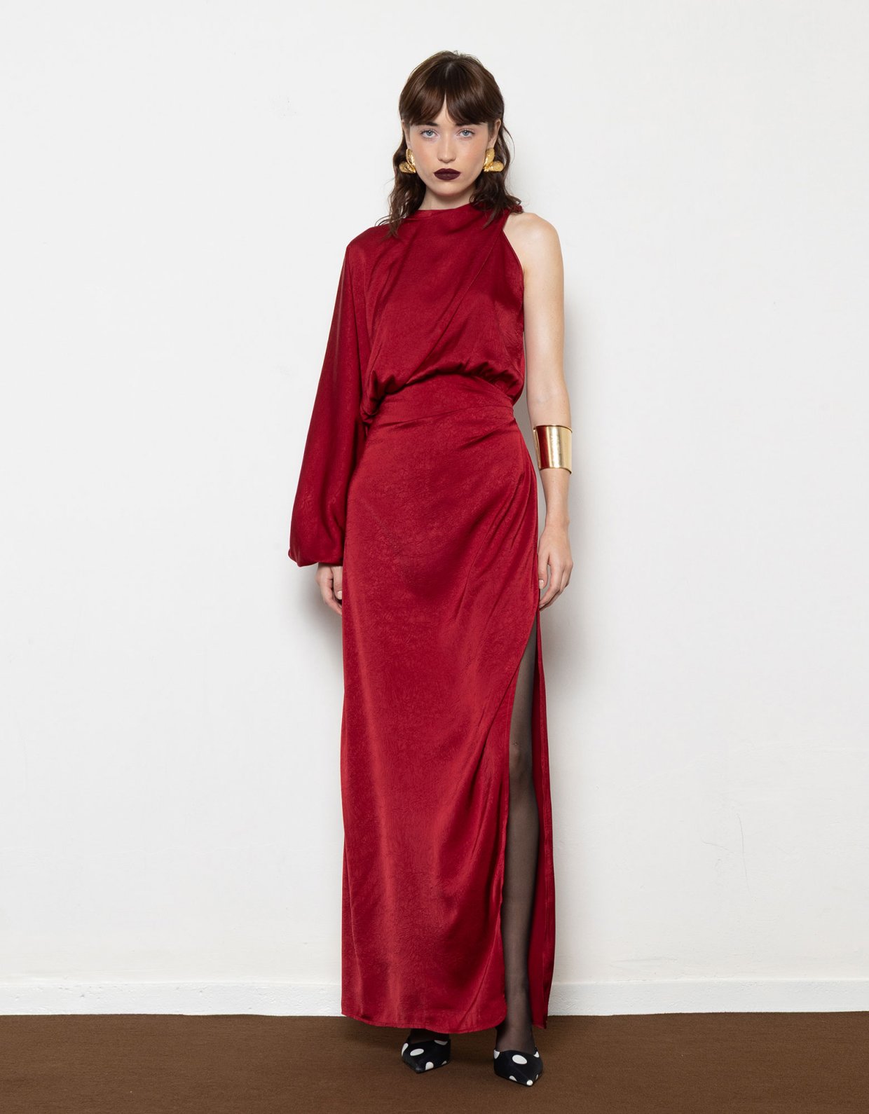 Mallory the label Millie bordeaux dress
